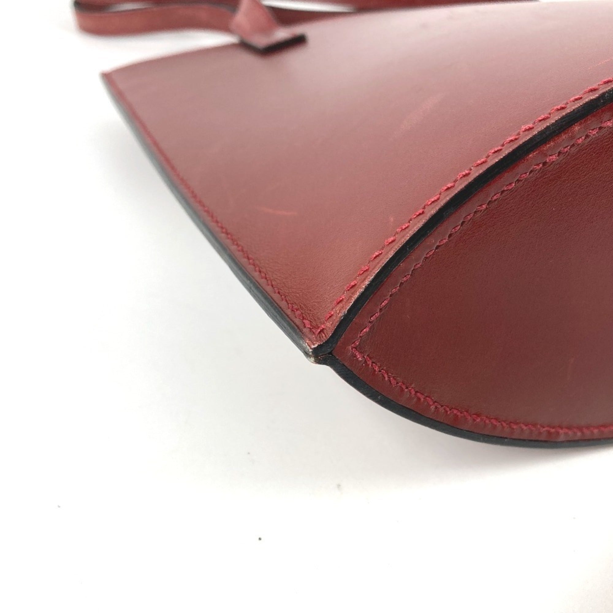 Hermes Brown Box Calf Leather Handbag Shoulder Bag Tote Bag (Pre-Owned)