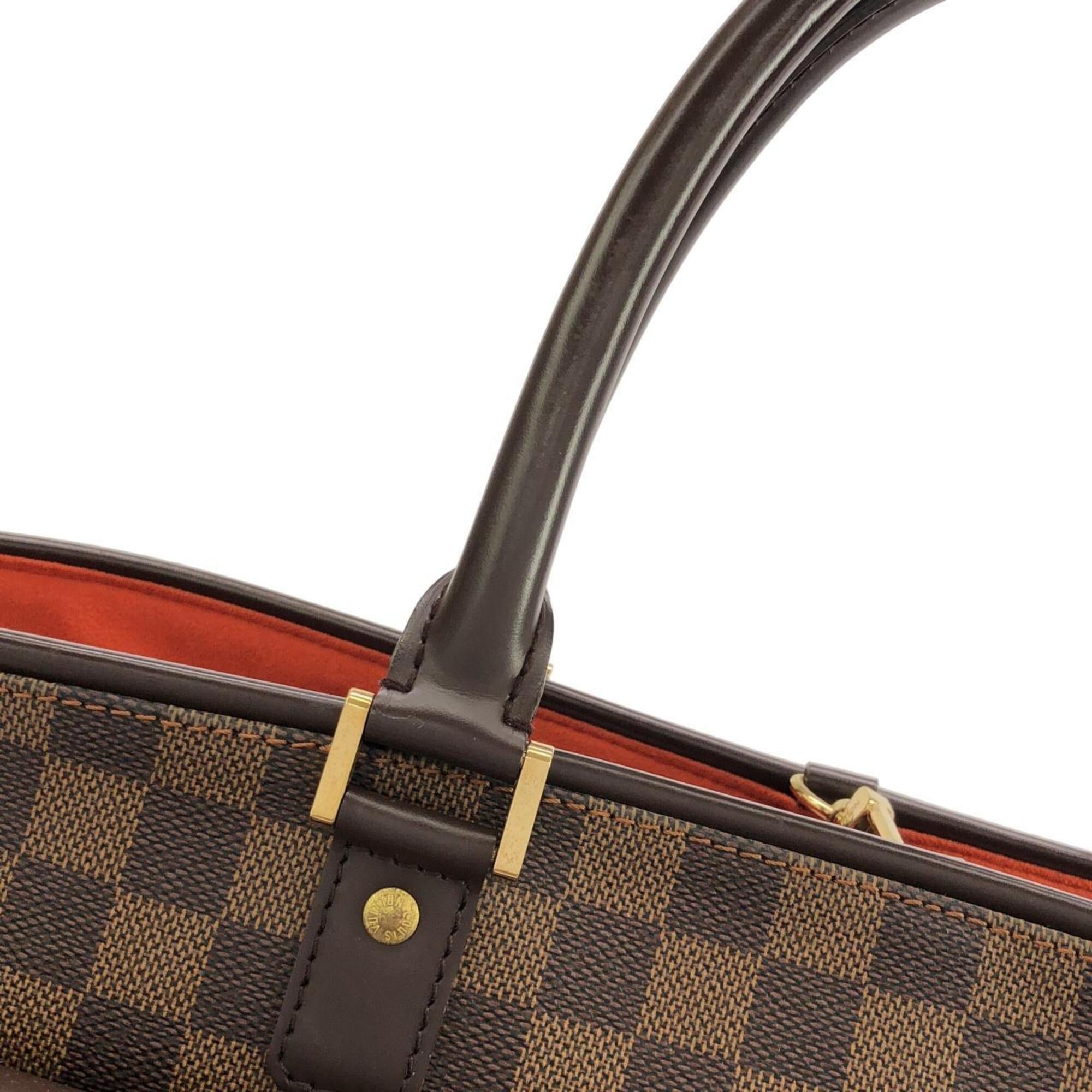 Louis Vuitton Ebene Coated Canvas Handbag Pouch (Pre-Owned)