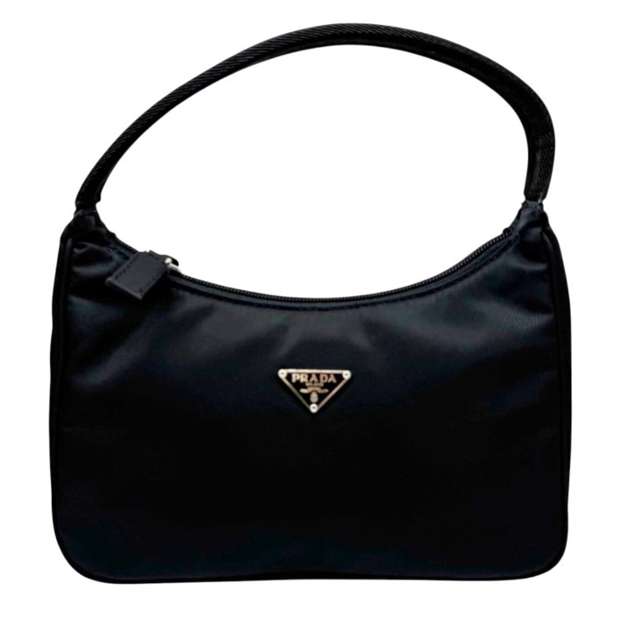 Prada Black Nylon Handbag Pouch Shoulder Bag (Pre-Owned)