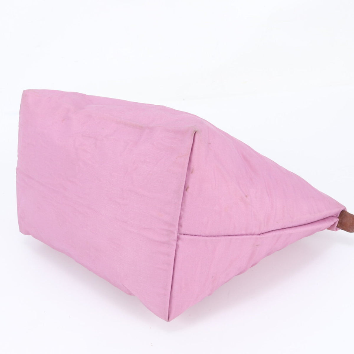 Longchamp Pink Leather Nylon Handbag Shoulder Bag Tote Bag (Pre-Owned)