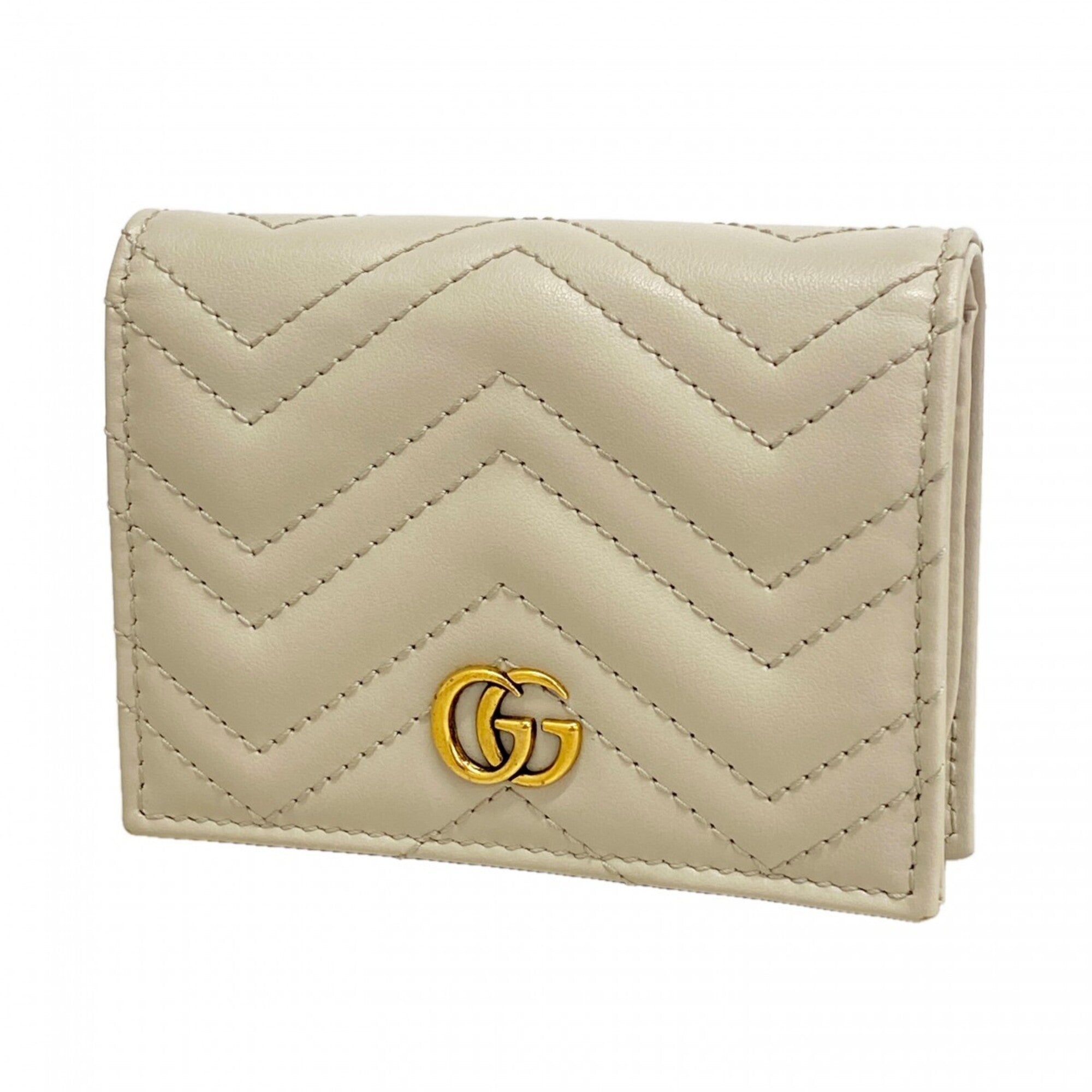 Gucci Gray Leather Wallet (Bi-Fold) (Pre-Owned)