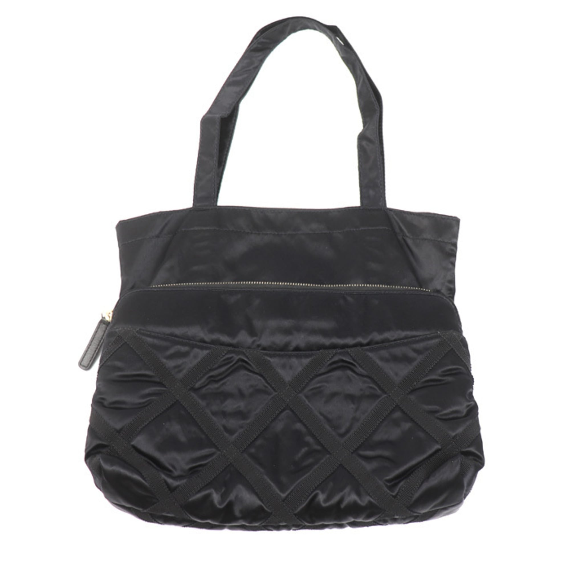 Chanel Black Nylon Pouch Tote Bag (Pre-Owned)