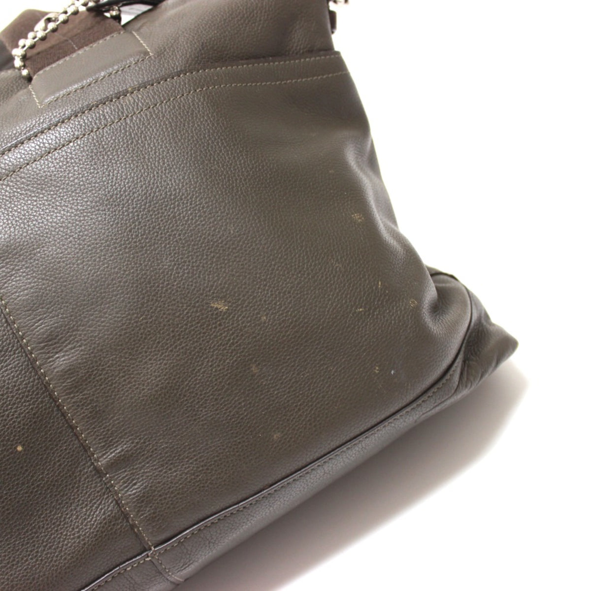 Coach Green Leather Tote Bag (Pre-Owned)
