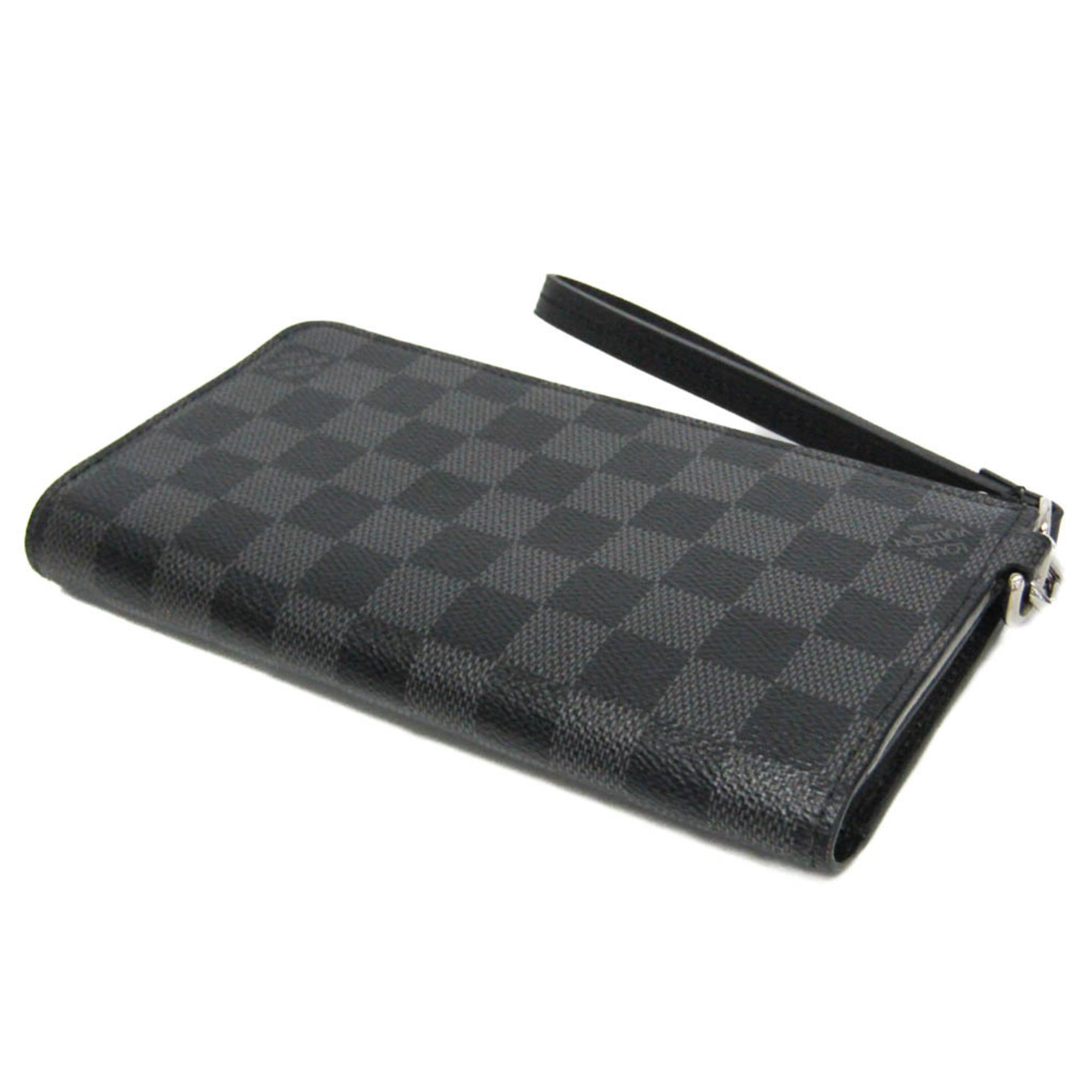 Louis Vuitton Damier Graphite Black Damier Graphite Long Wallet (Bi-Fold) (Pre-Owned)