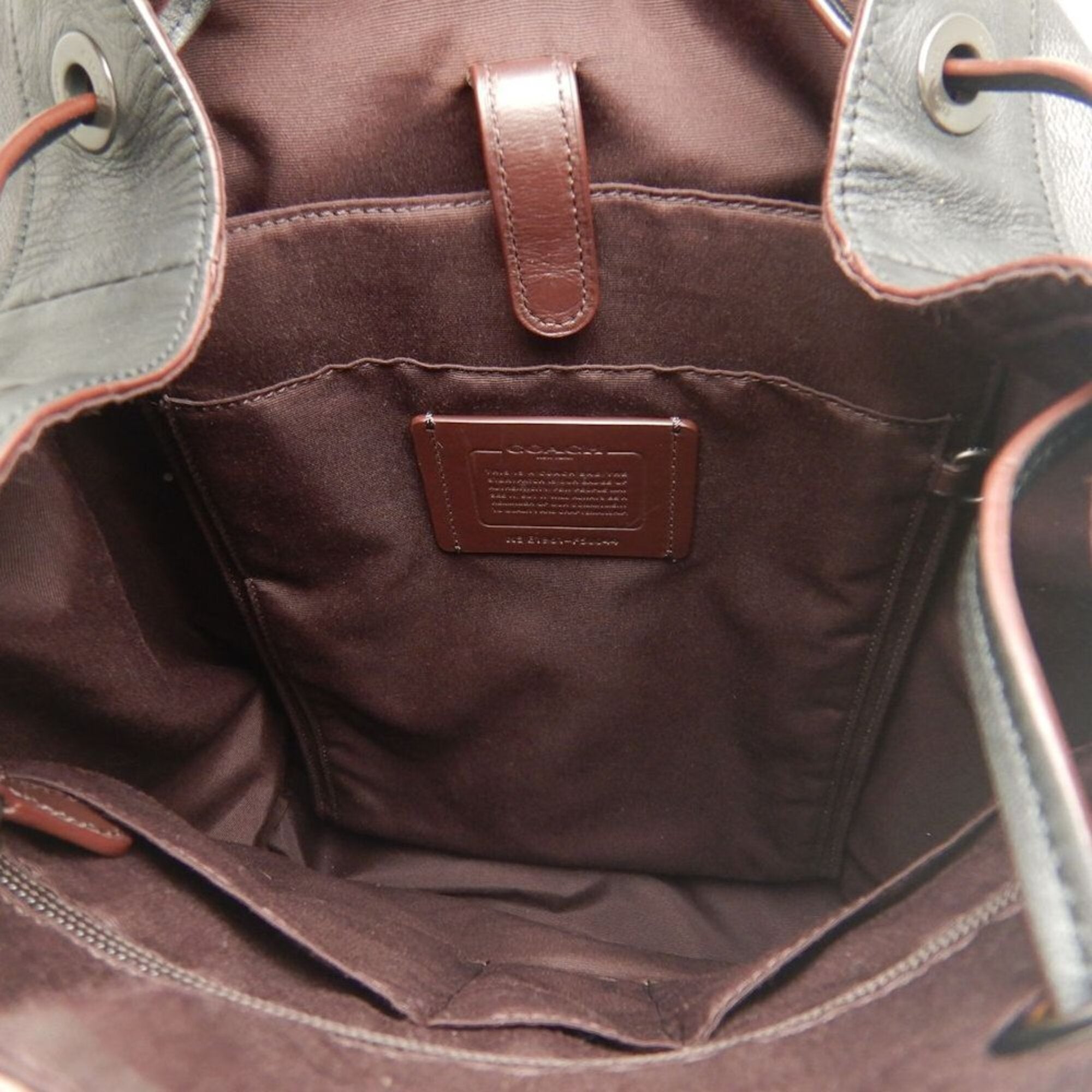 Coach Black Coated Canvas Backpack (Pre-Owned)