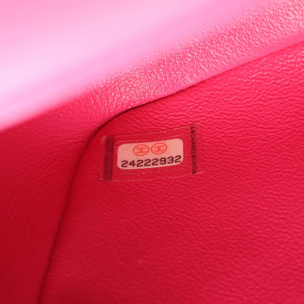 Chanel Pink Leather Handbag Shoulder Bag (Pre-Owned)