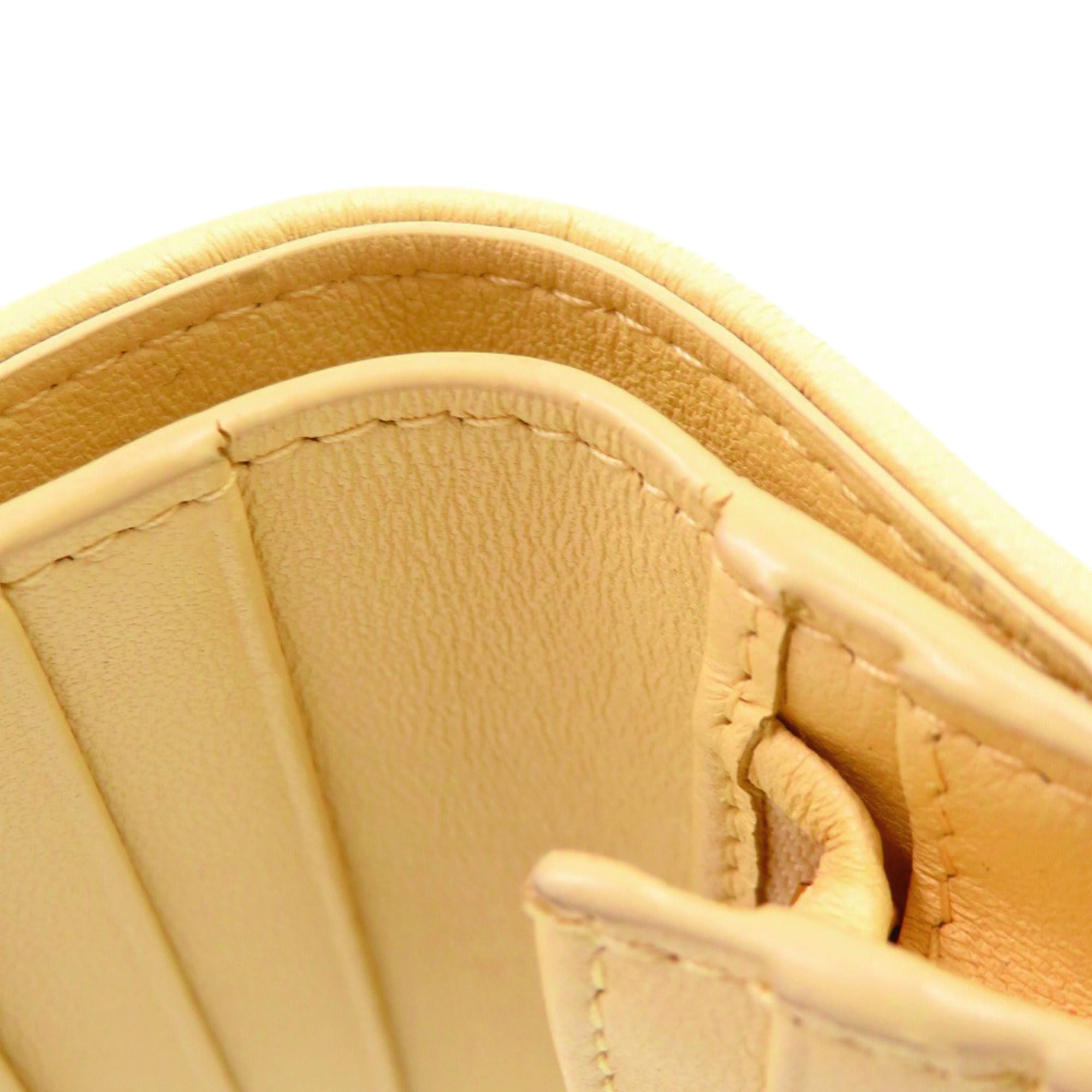 Christian Dior Yellow Leather Wallet (Bi-Fold) (Pre-Owned)