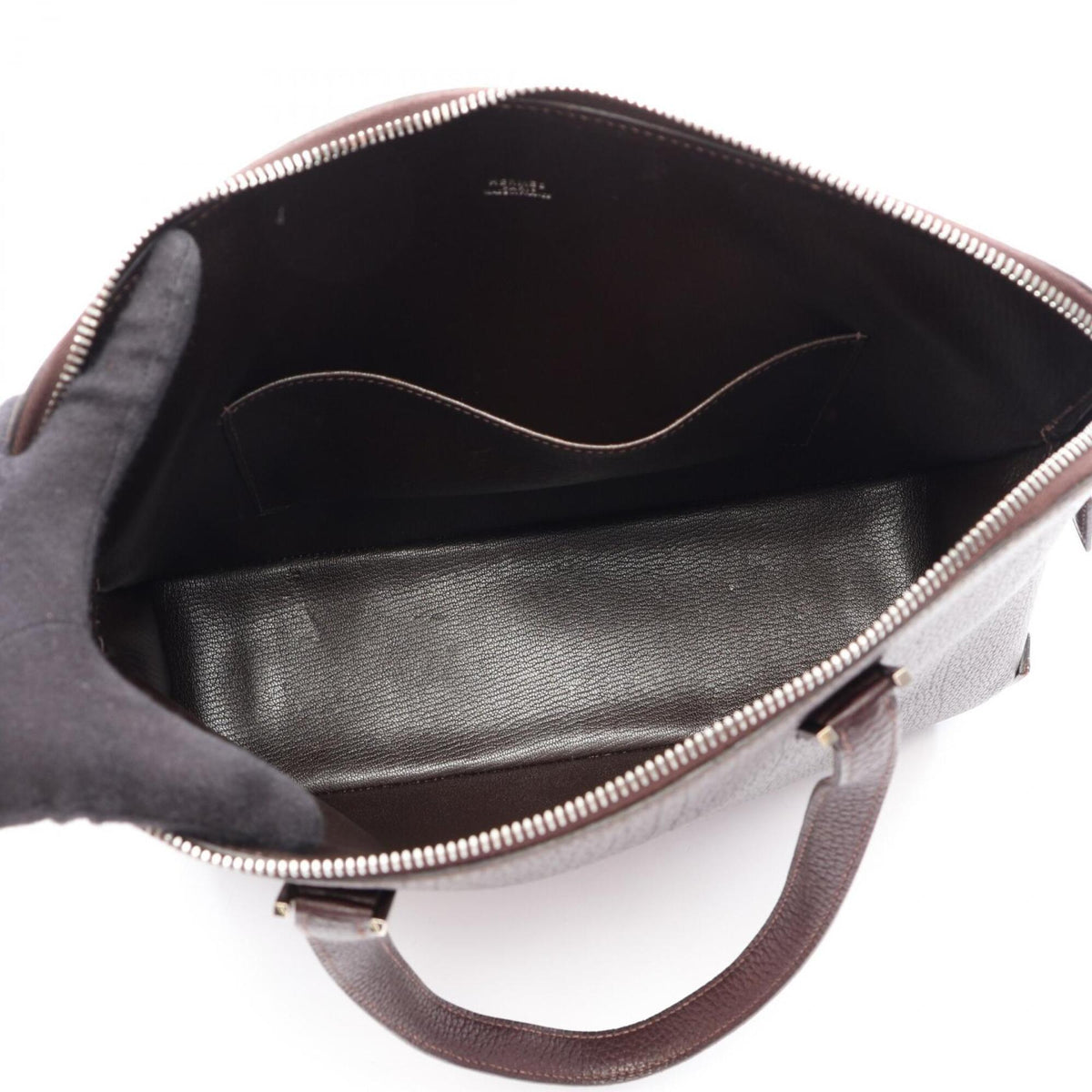 Hermes Brown Togo Leather Handbag (Pre-Owned)