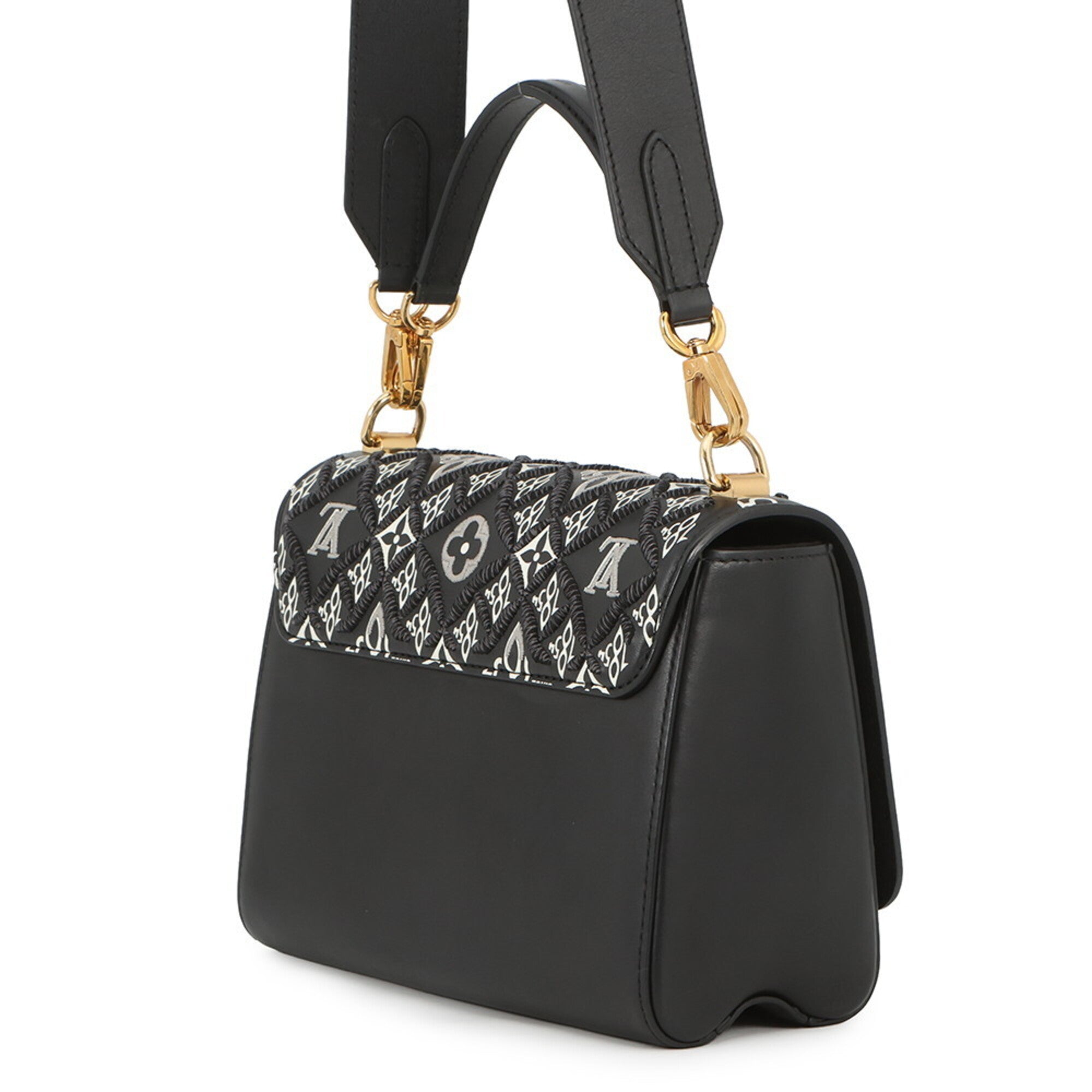 Louis Vuitton Noir Monogram Jacquard Handbag (Pre-Owned)