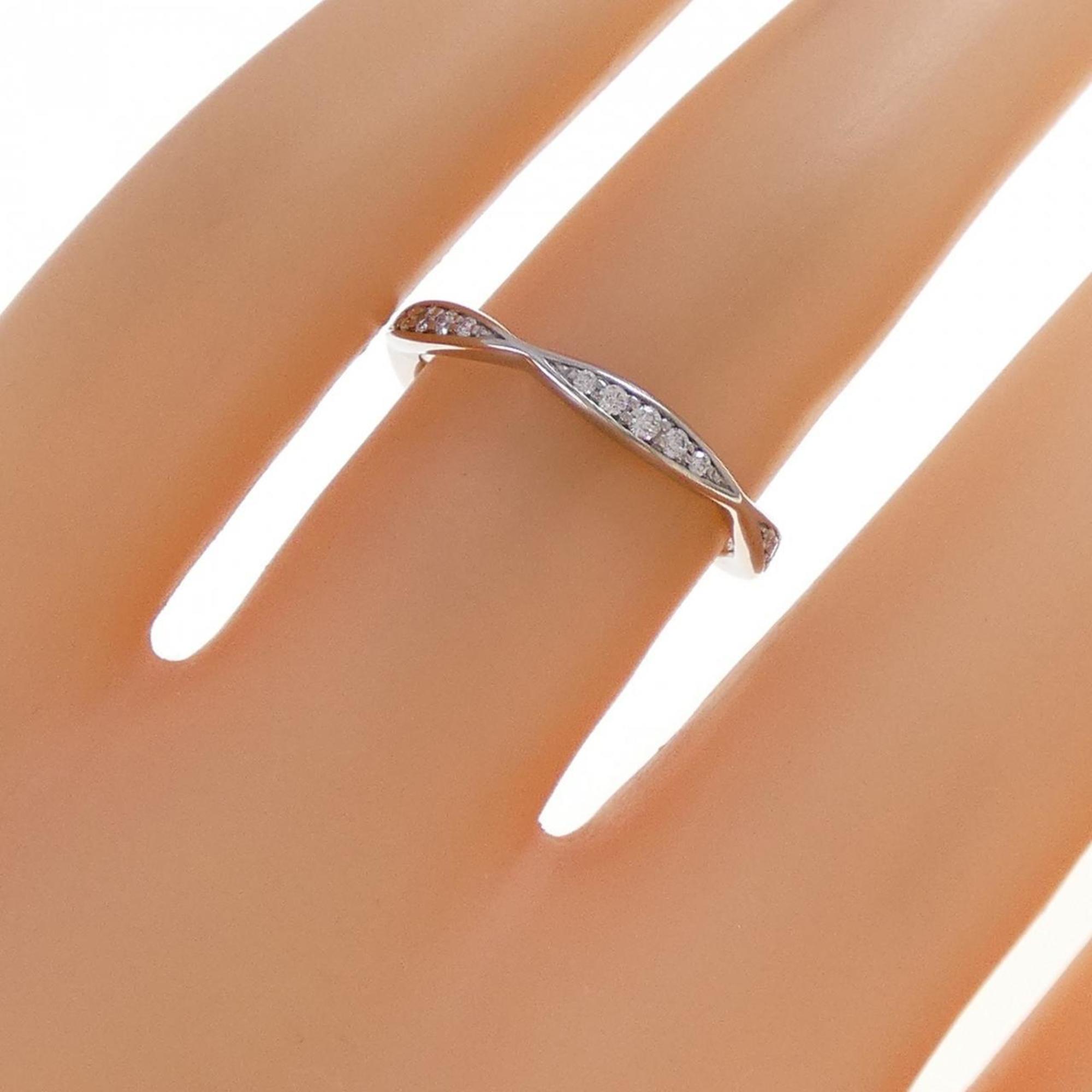 Chanel Platinum 950 Band Ring (Pre-Owned)