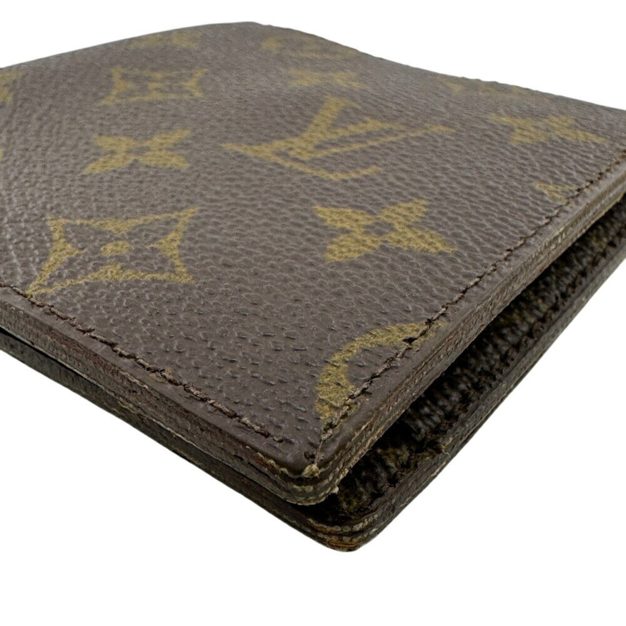 Louis Vuitton Brown Leather Wallet (Bi-Fold) (Pre-Owned)