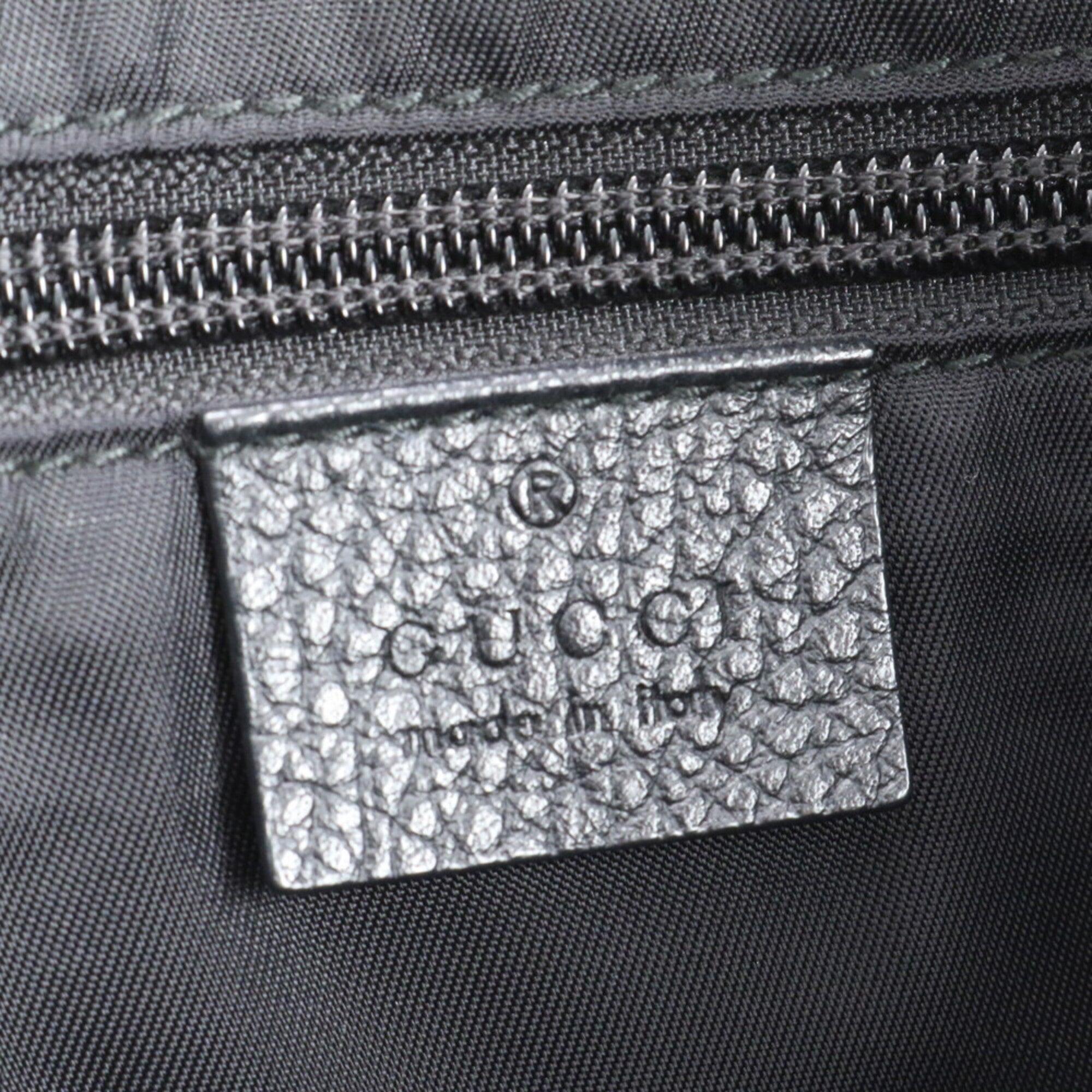Gucci Black Nylon Leather Handbag (Pre-Owned)