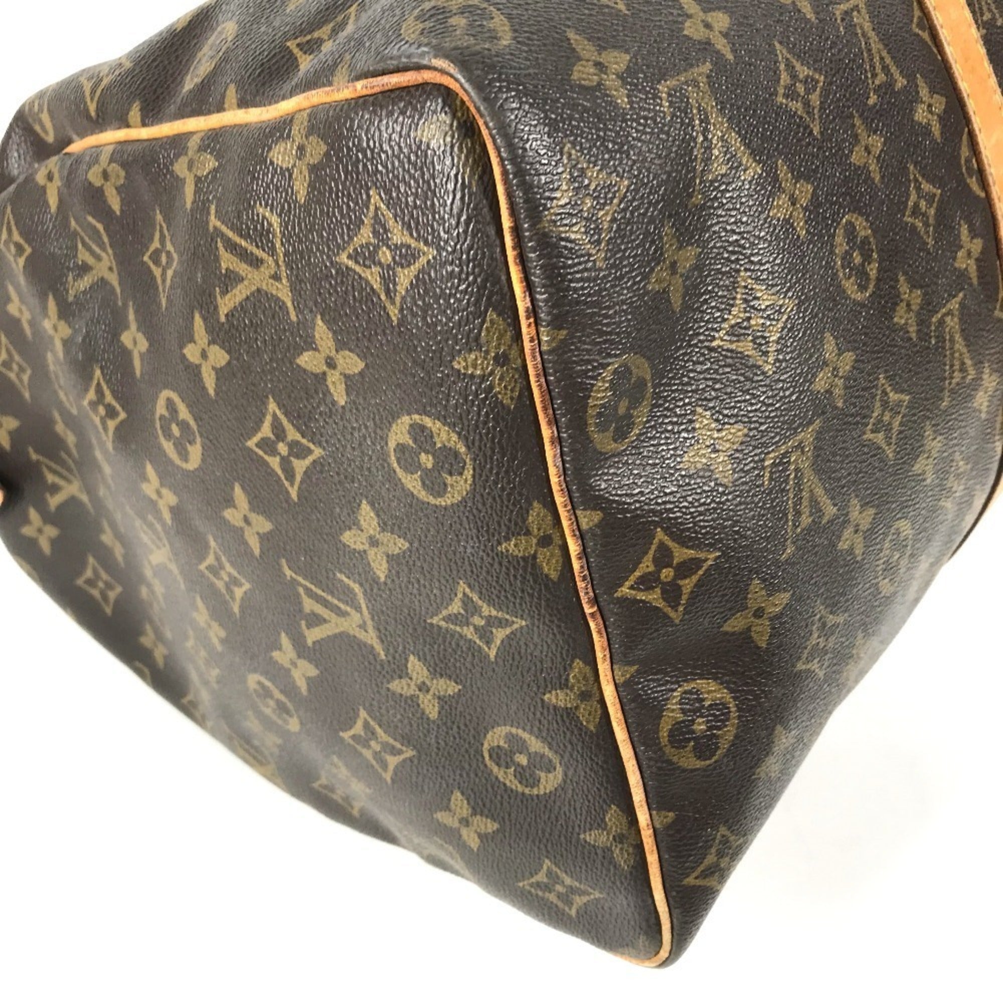 Louis Vuitton Brown Galle Monogram Monogram Boston Bag Handbag (Pre-Owned)