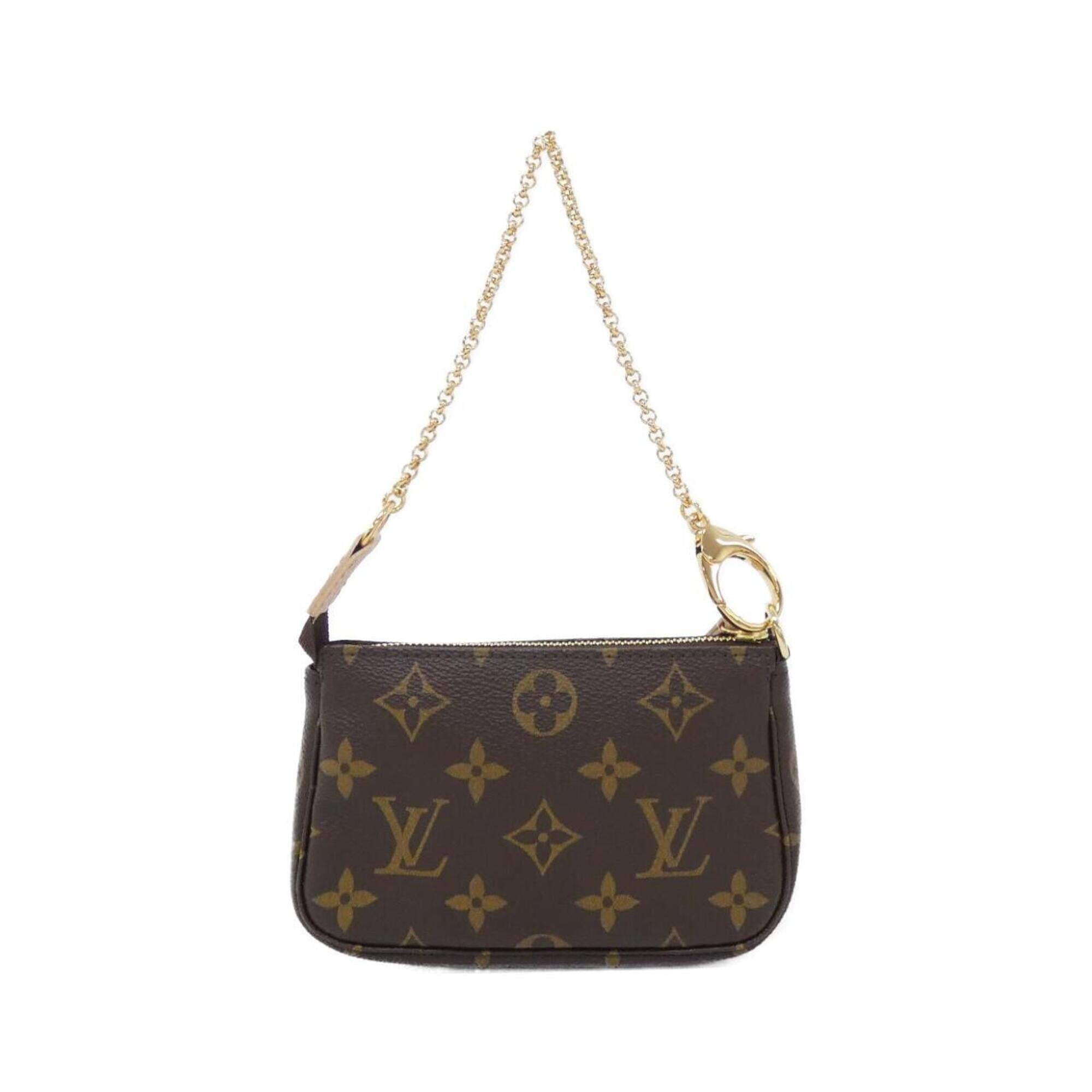 Louis Vuitton Marron Coated Canvas Pouch (Pre-Owned)