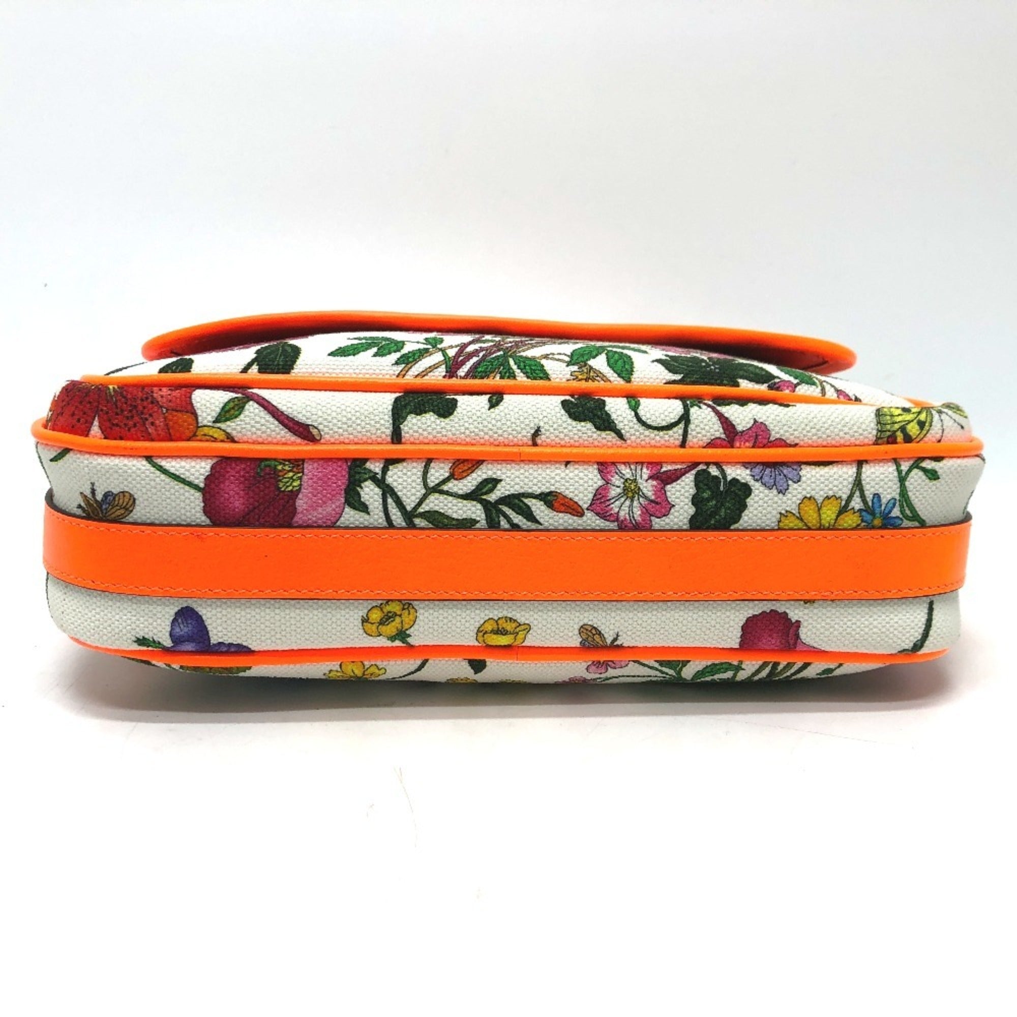Gucci Multi-Color Canvas Leather Shoulder Bag (Pre-Owned)