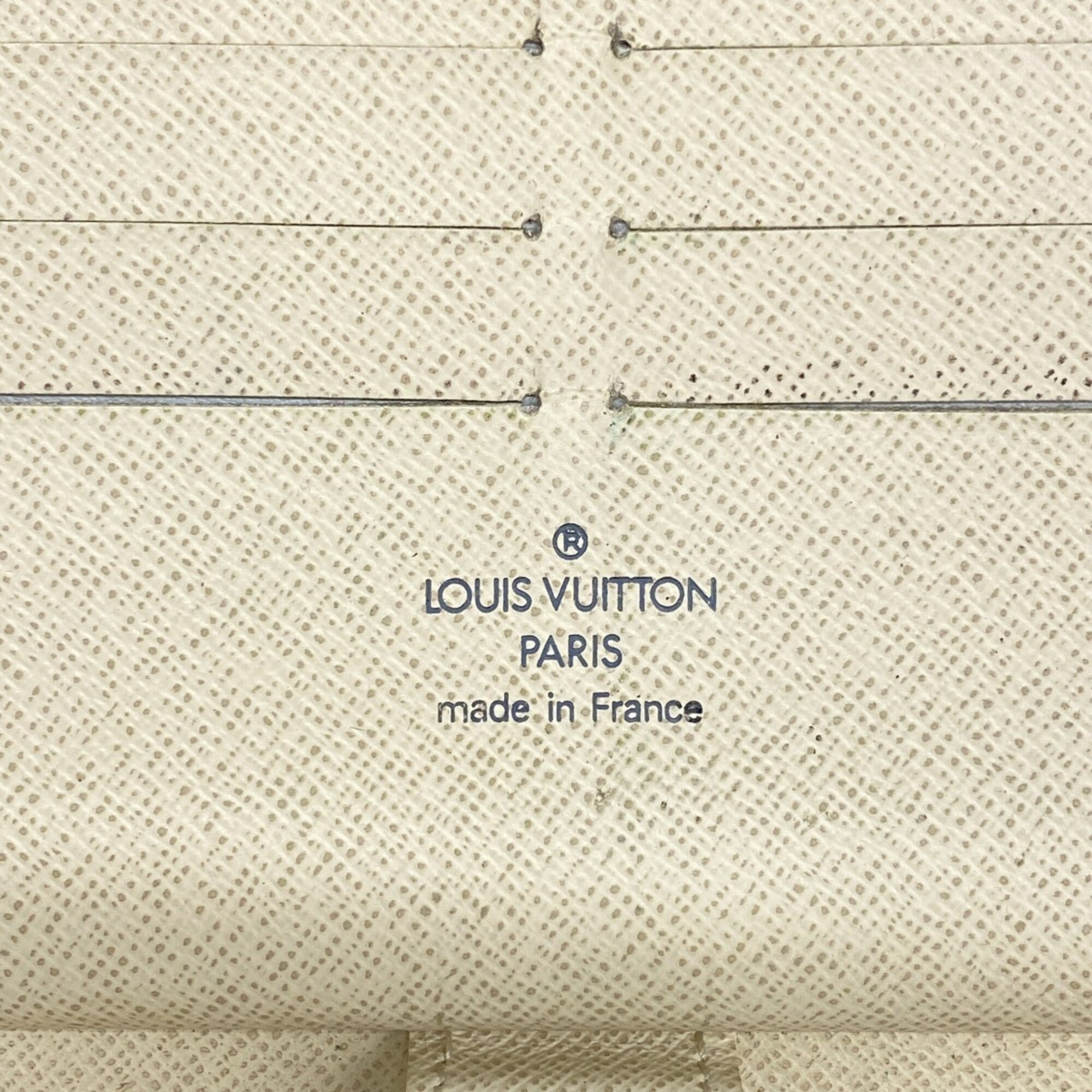 Louis Vuitton White Long Wallet (Bi-Fold) (Pre-Owned)