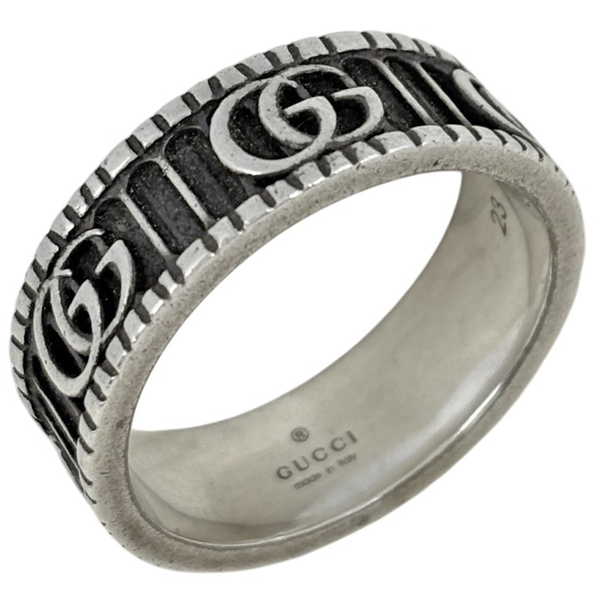 Gucci Silver 925 Band Ring (Pre-Owned)