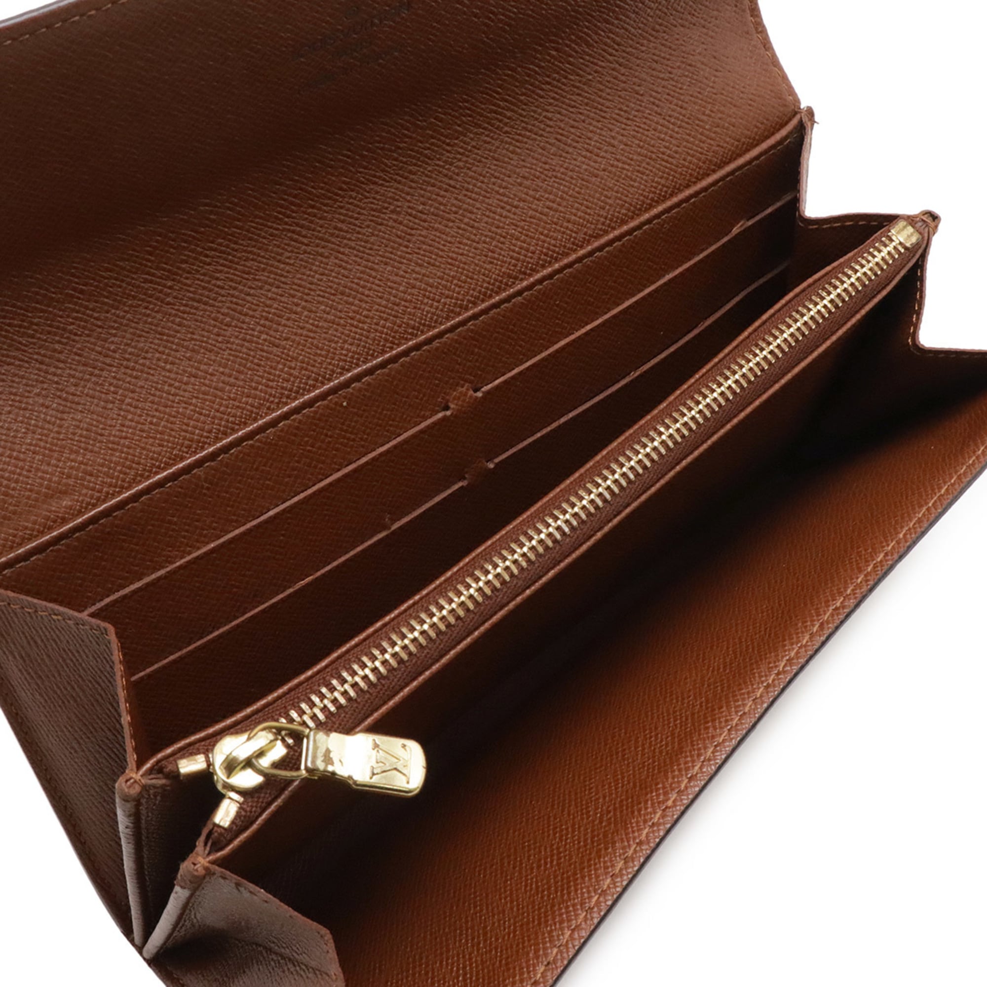 Louis Vuitton Monogram Brown Monogram Long Wallet (Bi-Fold) (Pre-Owned)