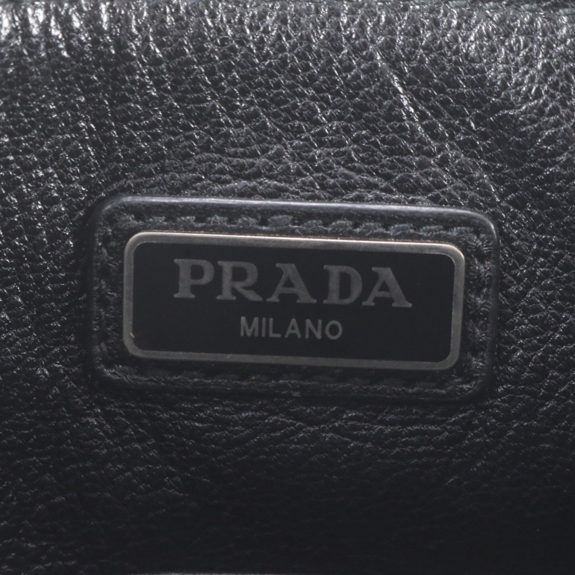 Prada Navy Leather Clutch Bag (Pre-Owned)