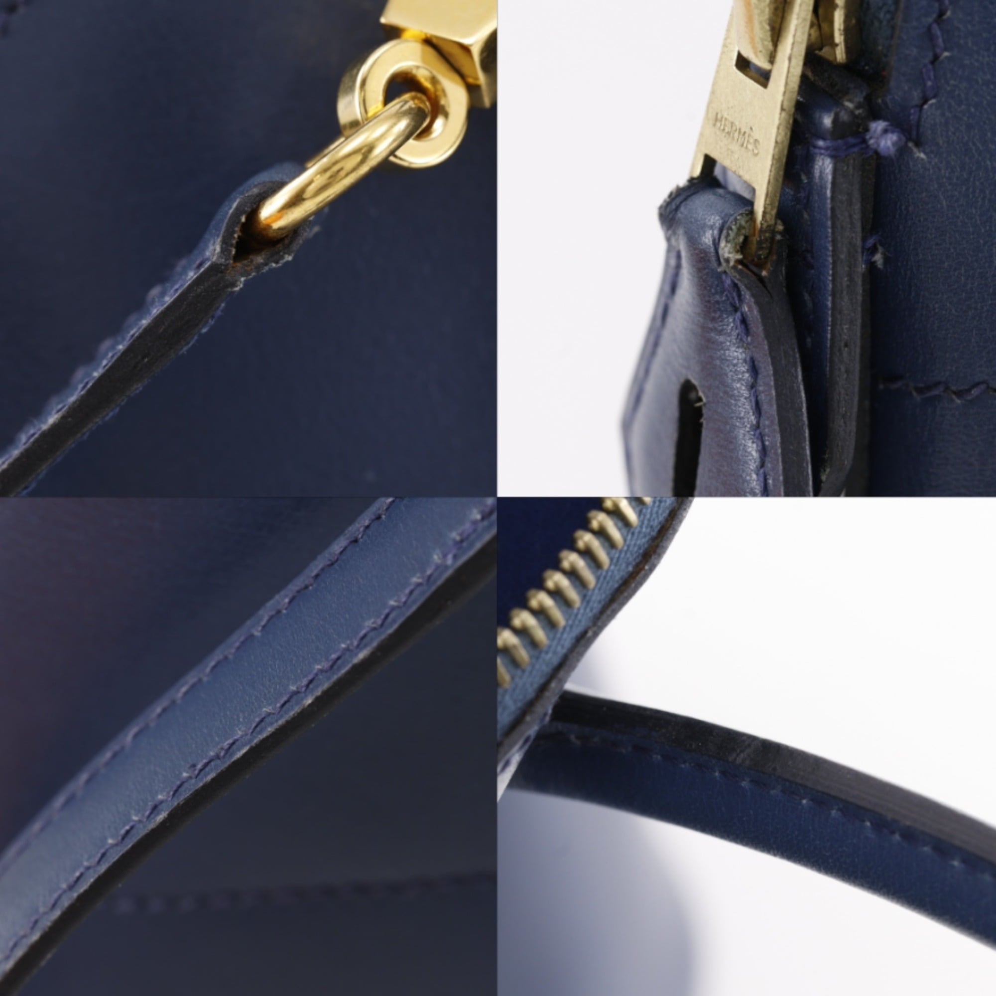Hermes Bolide Blue Marine Navy Handbag (Pre-Owned)