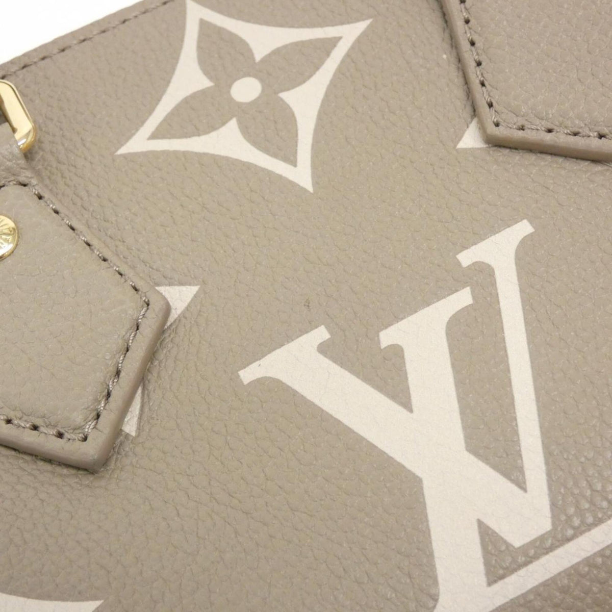 Louis Vuitton Monogram Empreinte Tourterelle Leather Boston Bag (Pre-Owned)
