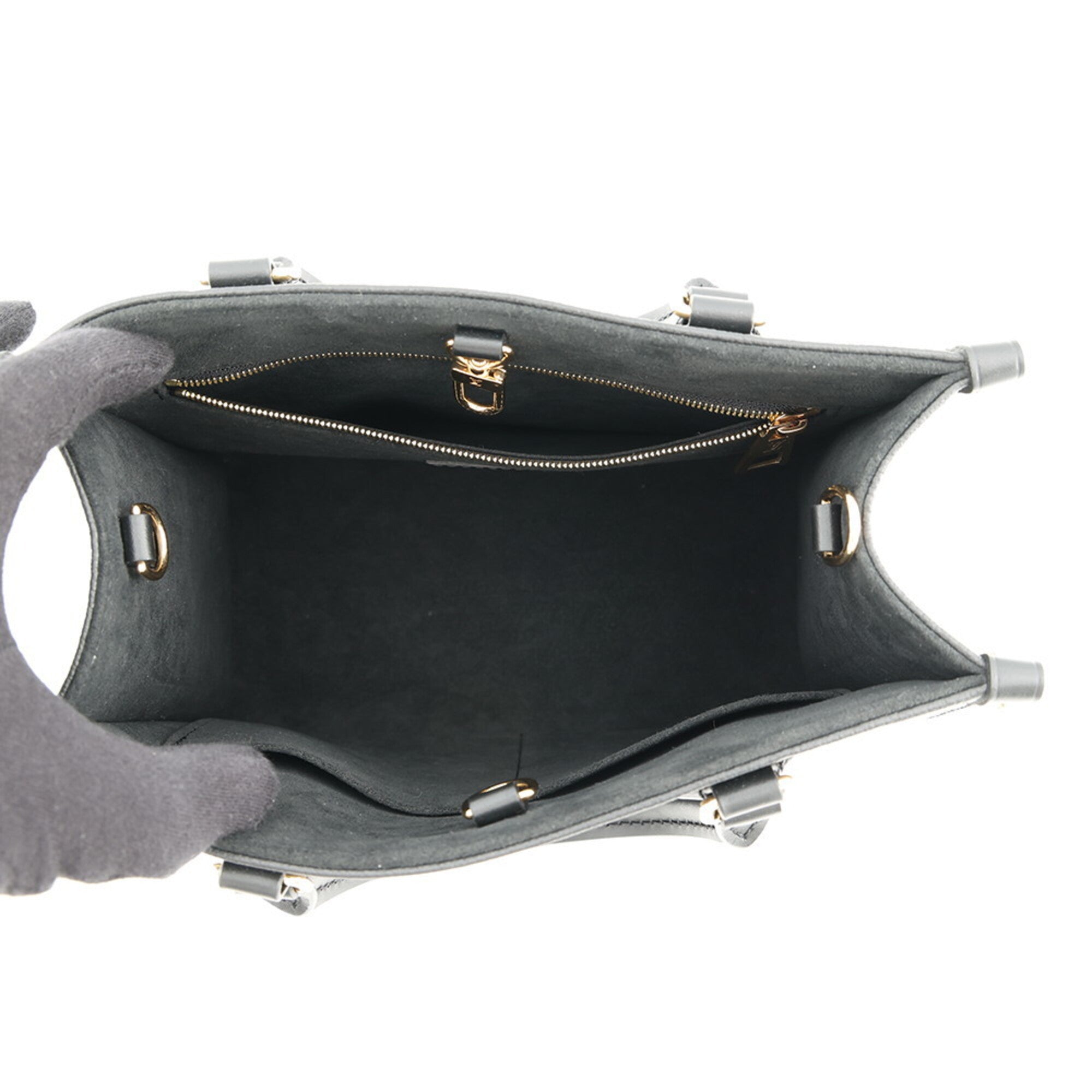 Louis Vuitton Noir Monogram Empreinte Handbag (Pre-Owned)