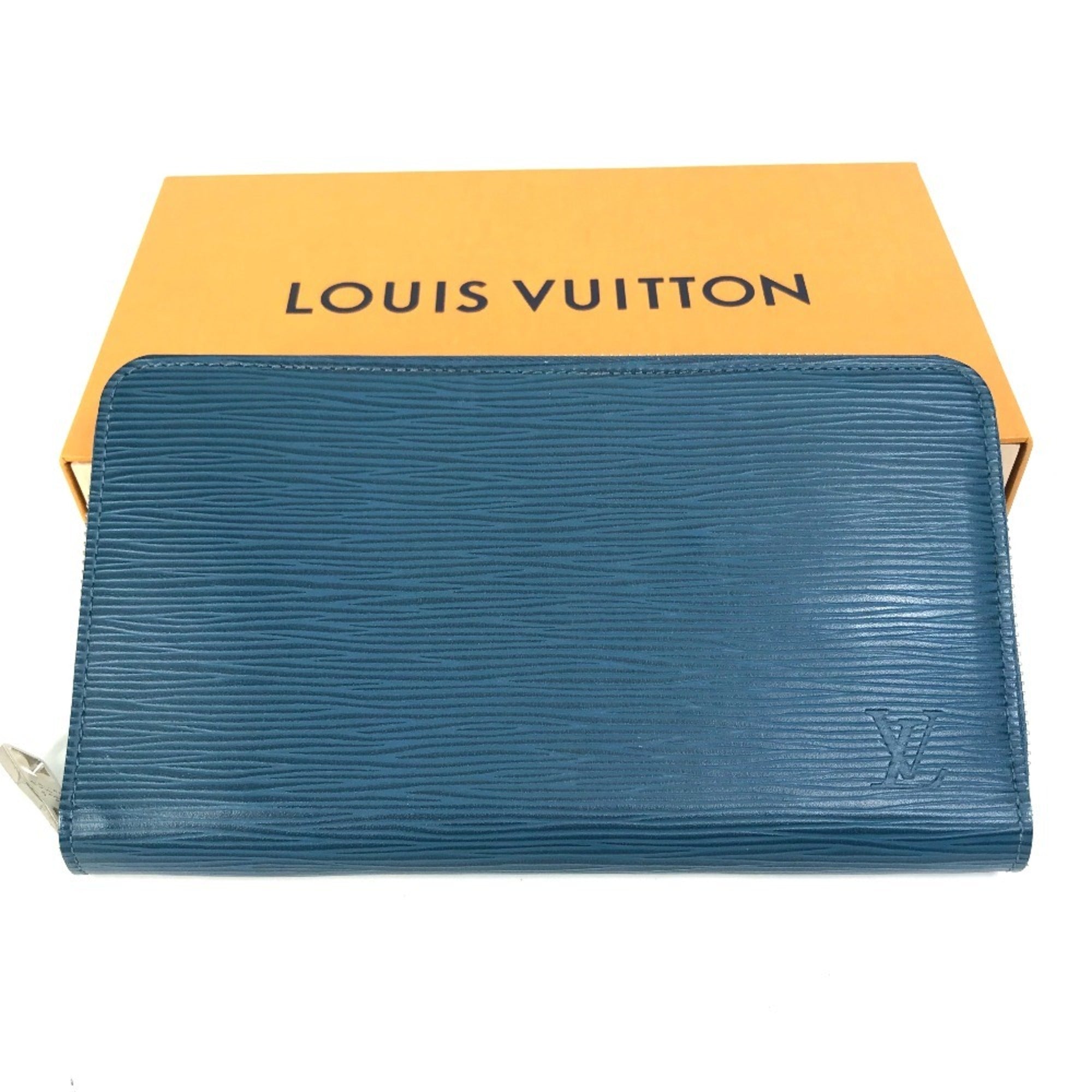 Louis Vuitton Epi Navy Epi Leather Long Wallet (Bi-Fold) (Pre-Owned)
