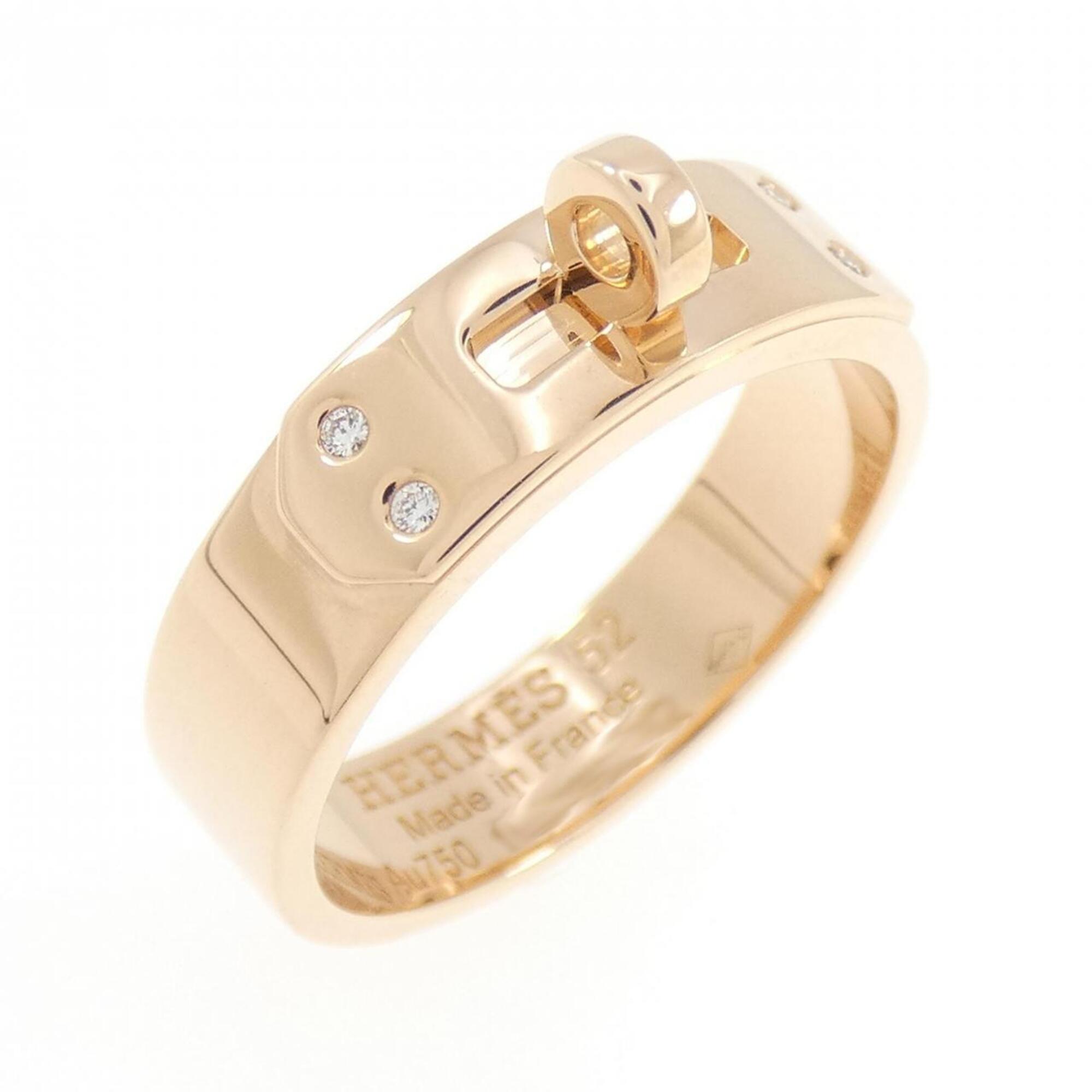 Hermes Pink Gold Pink Gold (18K) Band Ring (Pre-Owned)