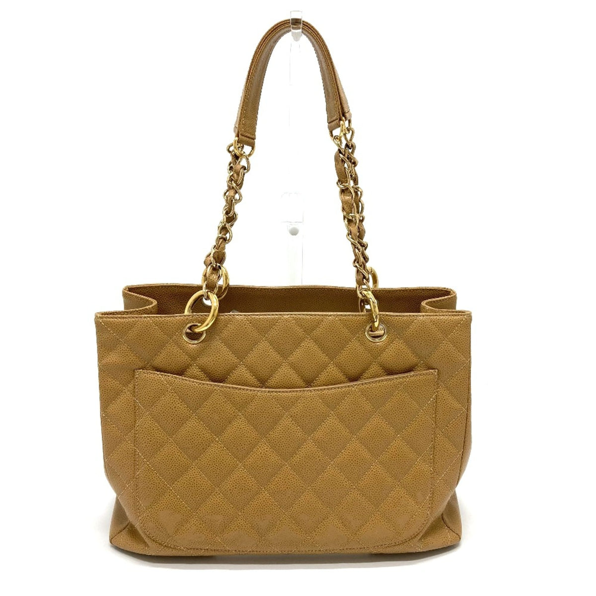 Chanel Beige Leather Tote Bag (Pre-Owned)