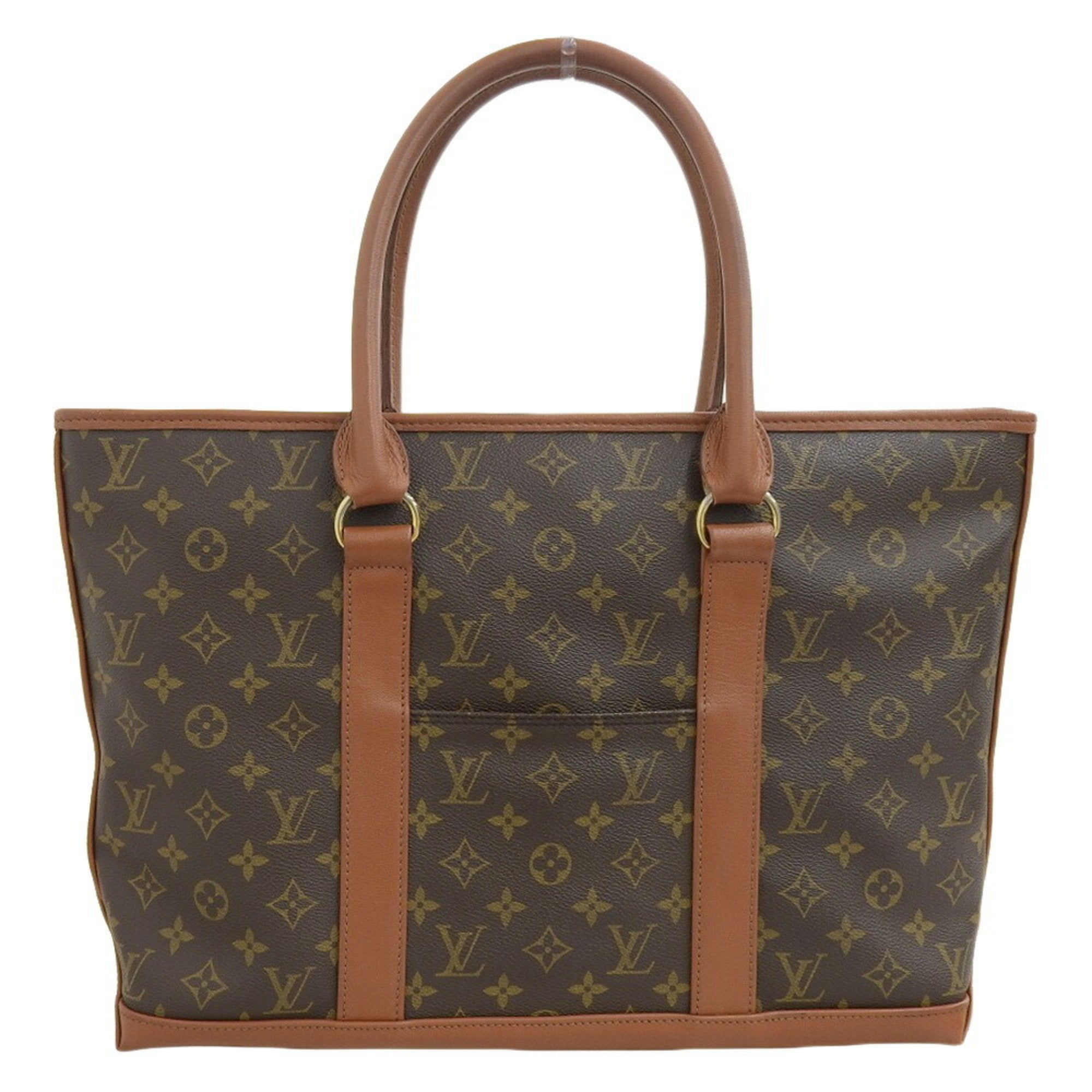 Louis Vuitton Brown Monogram Pvc Handbag Tote Bag (Pre-Owned)