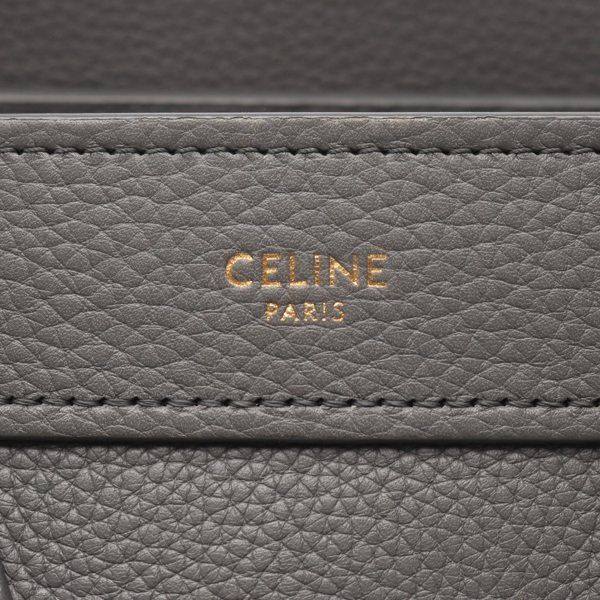 Celine Gray Leather Handbag (Pre-Owned)