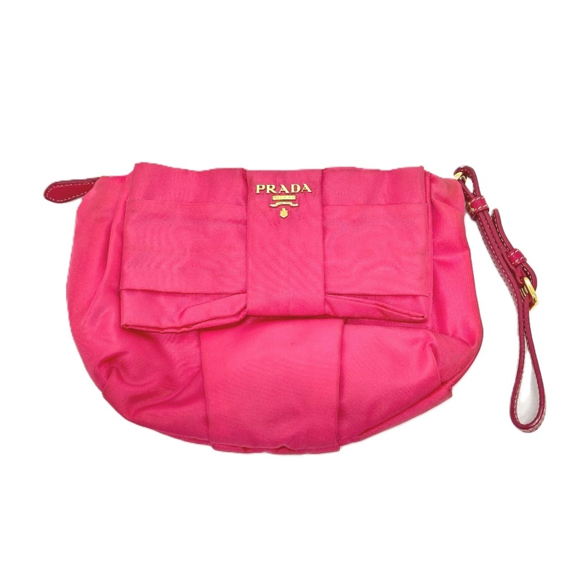 Prada Pink Nylon Pouch (Pre-Owned)