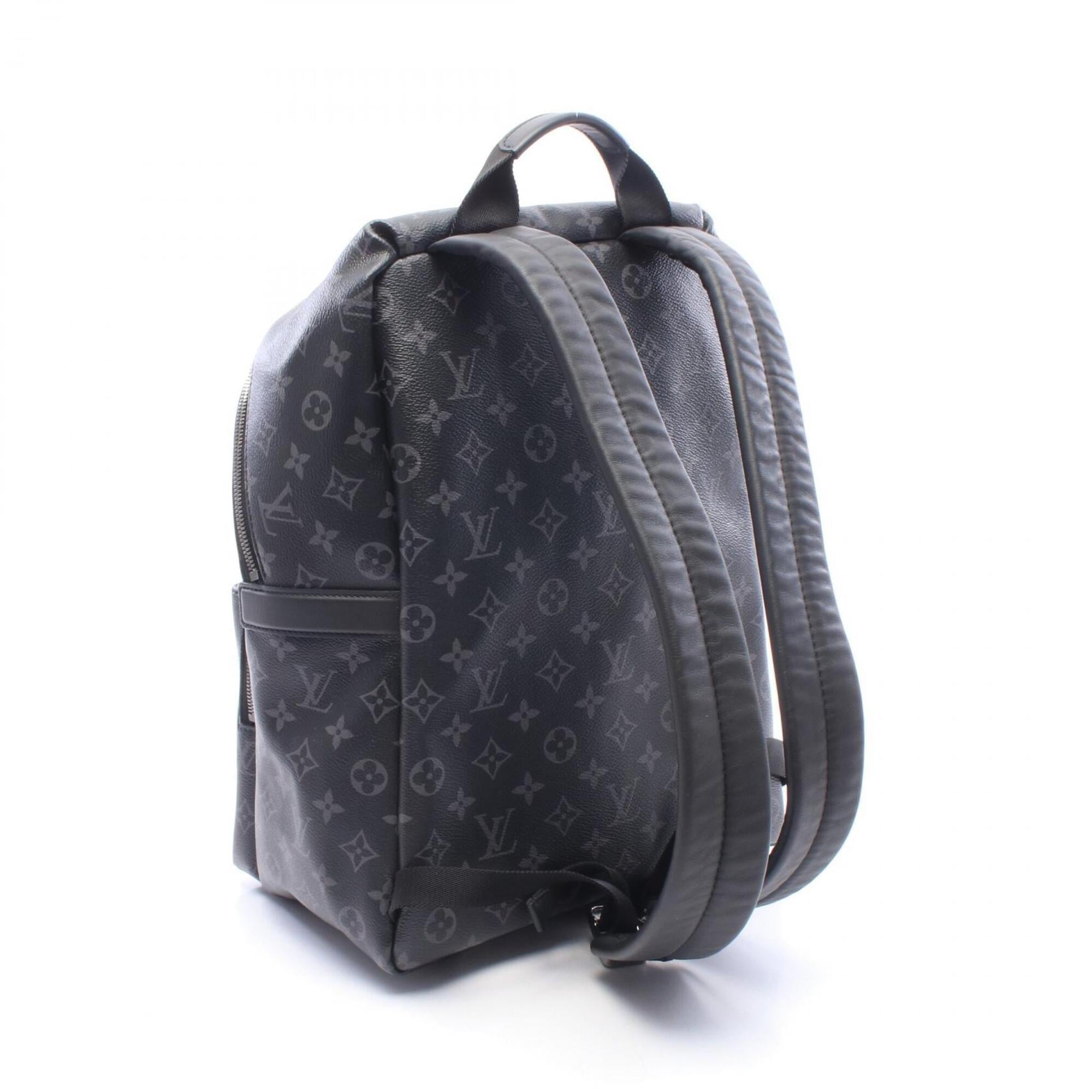 Louis Vuitton Black Monogram Eclipse Coated Canvas Leather Backpack Handbag (Pre-Owned)