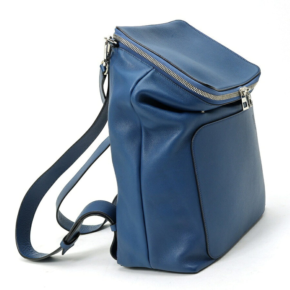 Loewe Blue Leather Backpack (Pre-Owned)
