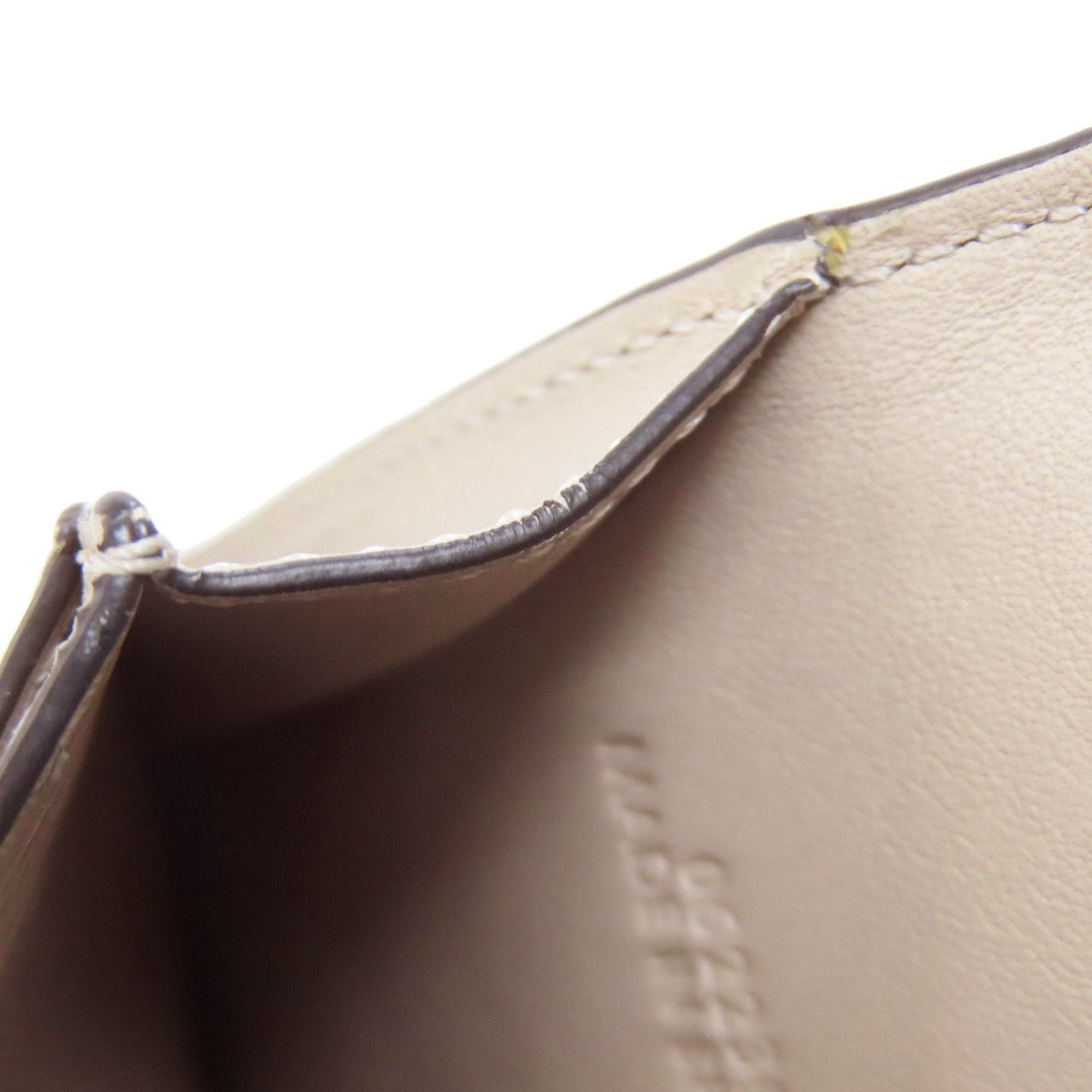 Loewe Gray Green Leather Coin Purse/Coin Case (Pre-Owned)