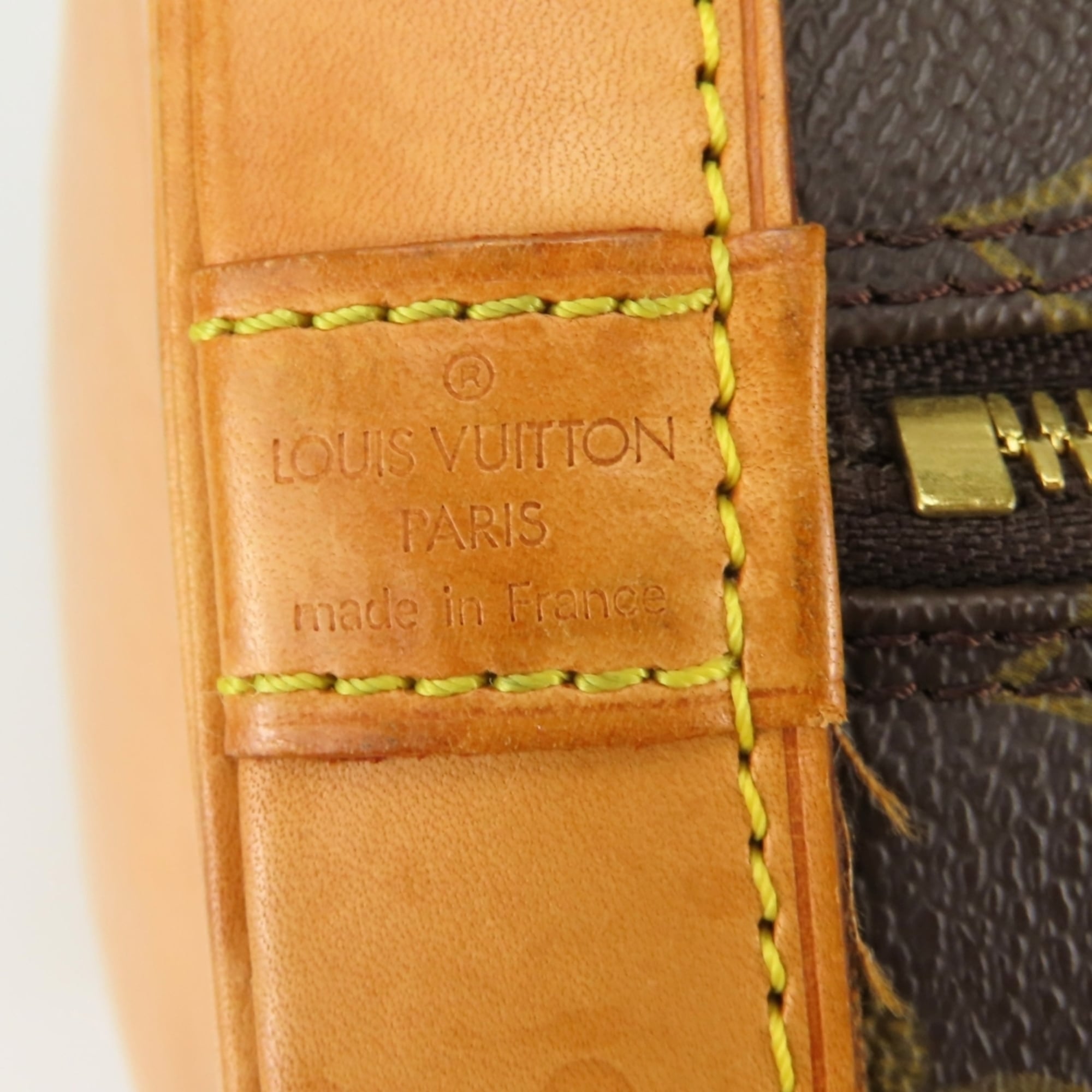 Louis Vuitton Brown Monogram Leather Handbag (Pre-Owned)