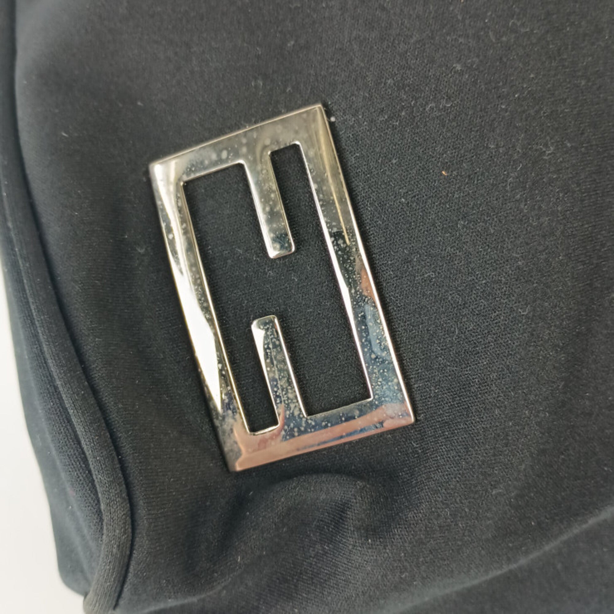 Fendi Black Canvas Handbag Shoulder Bag (Pre-Owned)