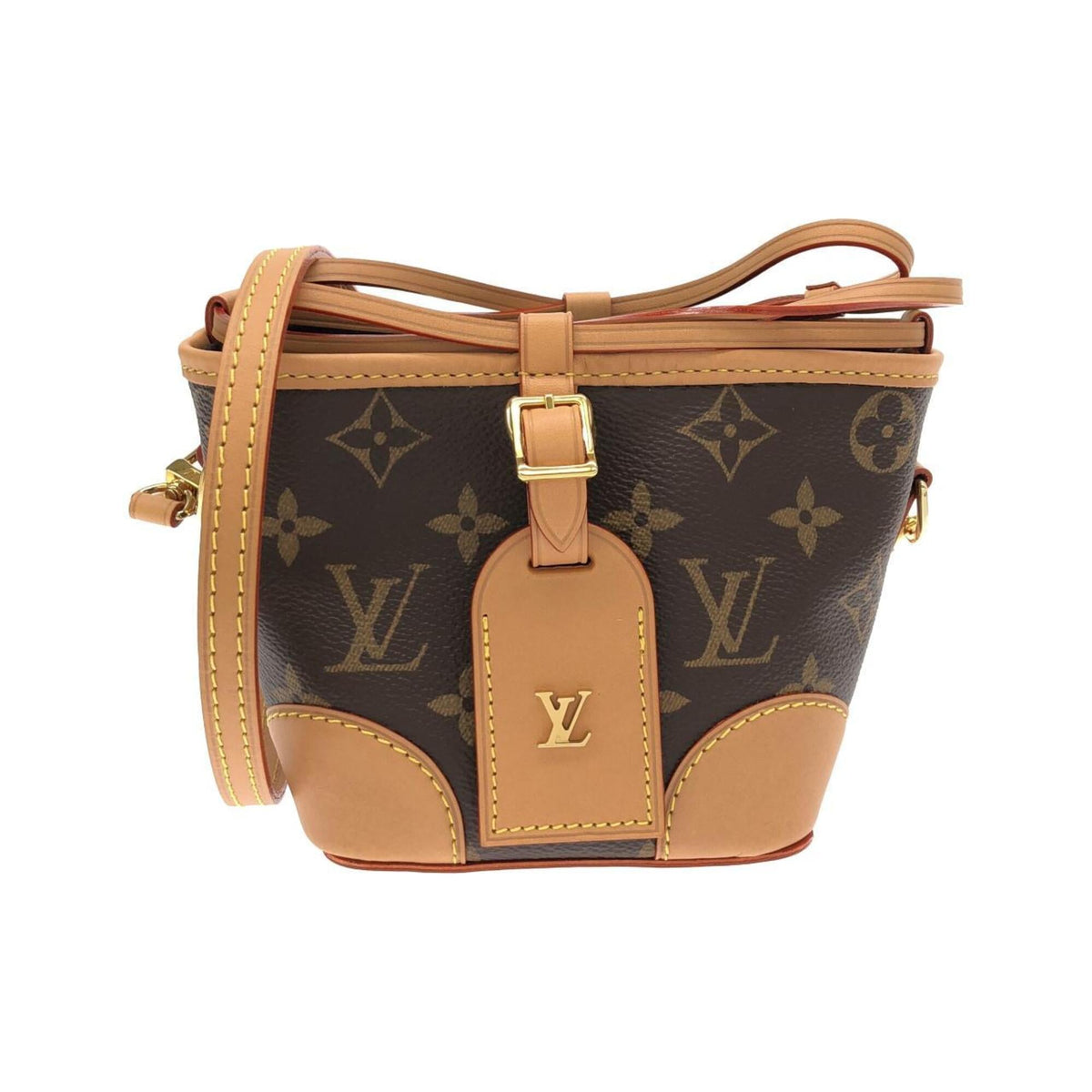 Louis Vuitton Marron Monogram Coated Canvas Shoulder Bag (Pre-Owned)