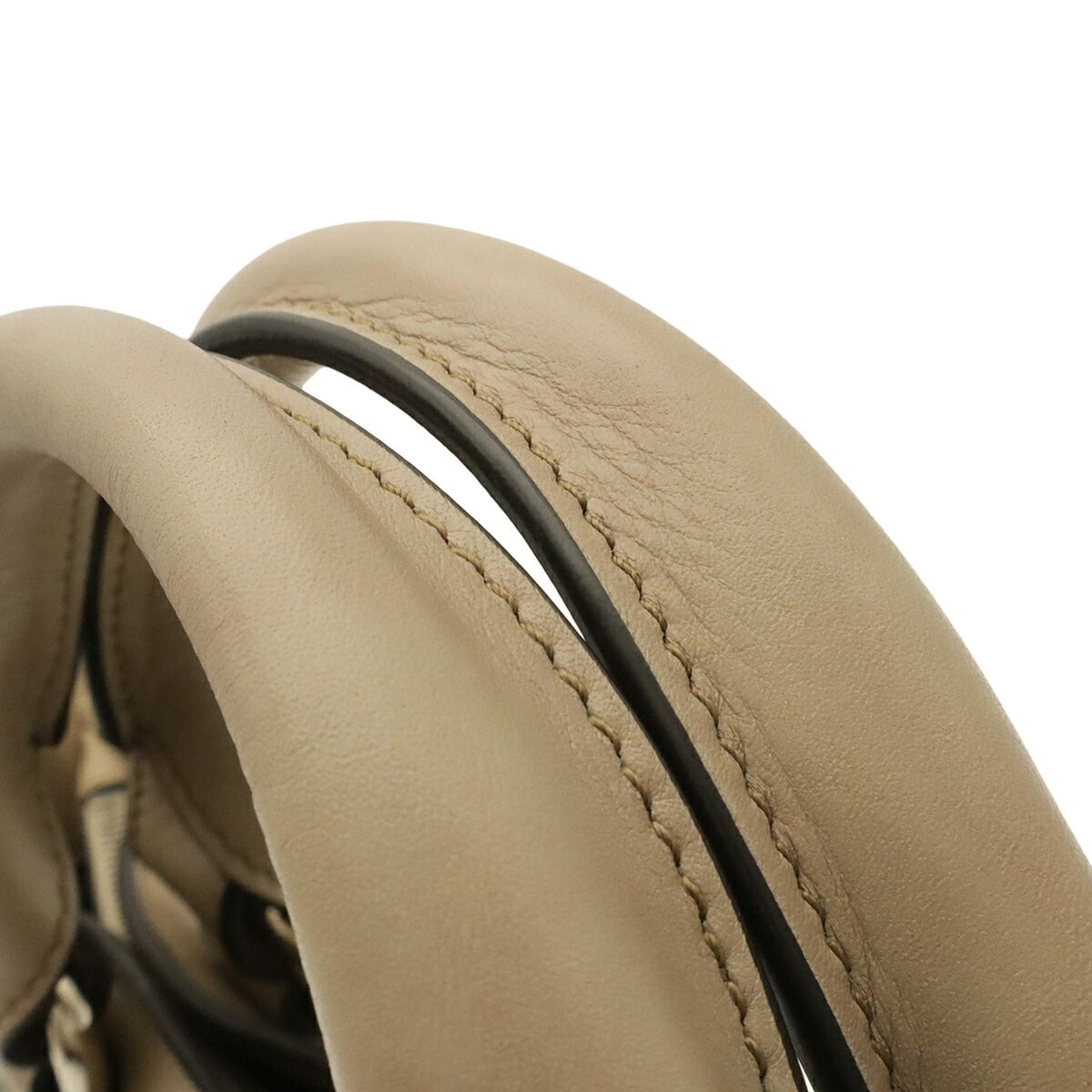 Celine Beige Leather Handbag Tote Bag (Pre-Owned)