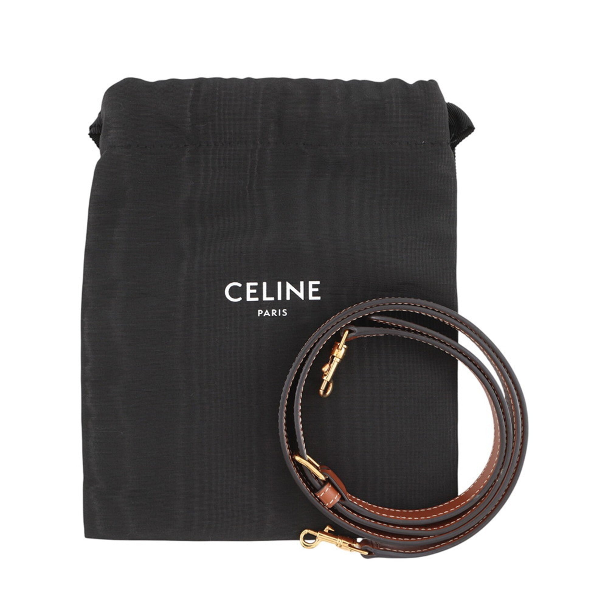 Celine Brown Pvc Leather Handbag Shoulder Bag (Pre-Owned)
