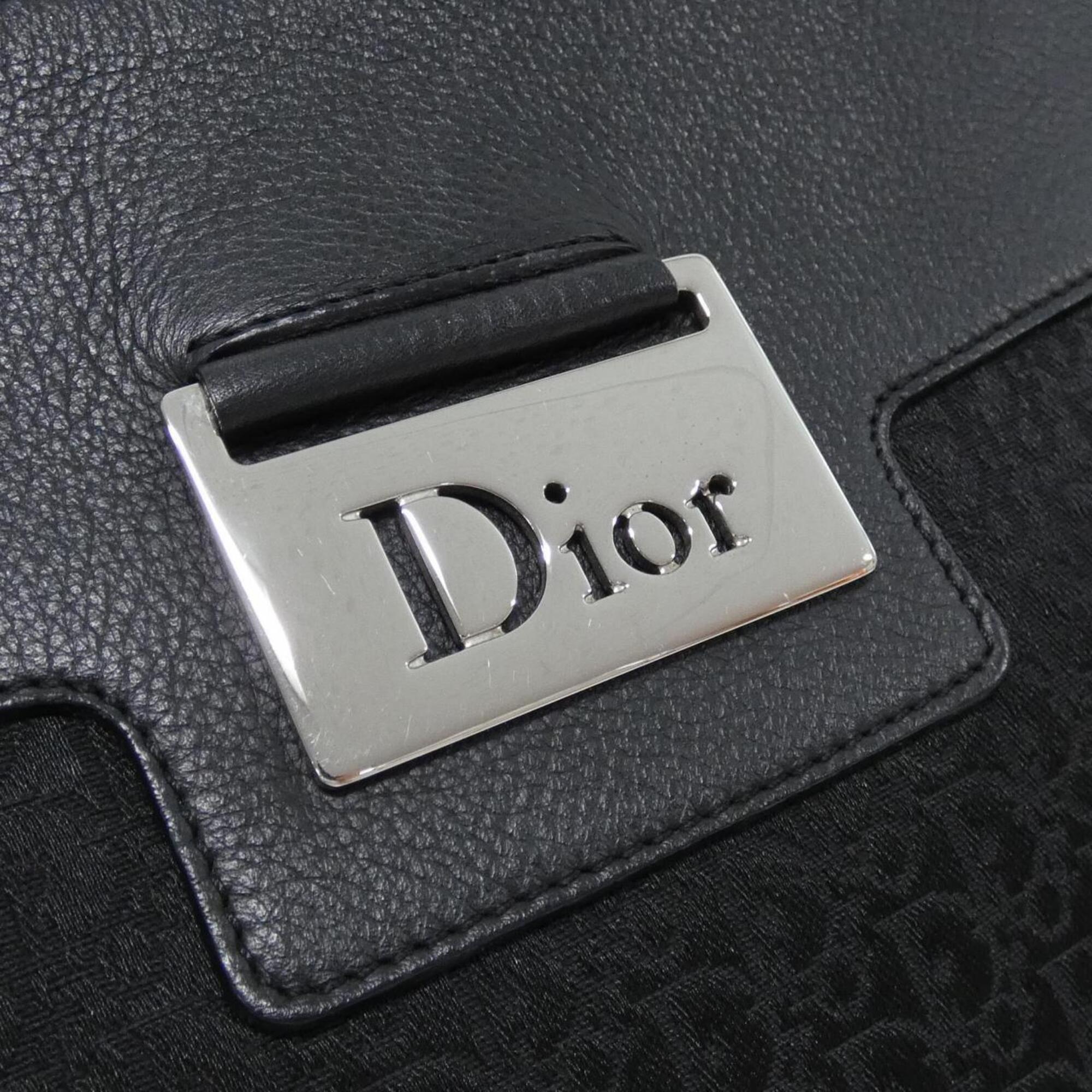 Christian Dior Black Canvas Shoulder Bag (Pre-Owned)
