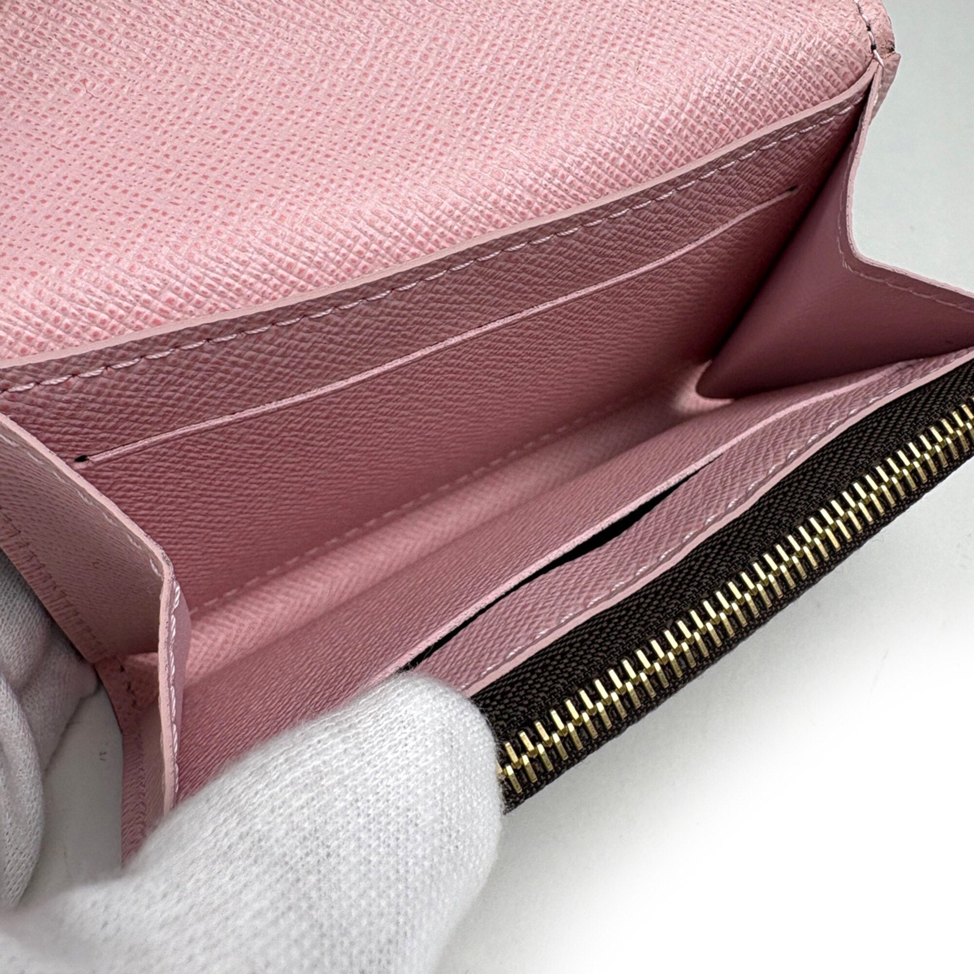 Louis Vuitton Brown Monogram Rose Ballerine Monogram Coin Purse/Coin Case (Pre-Owned)