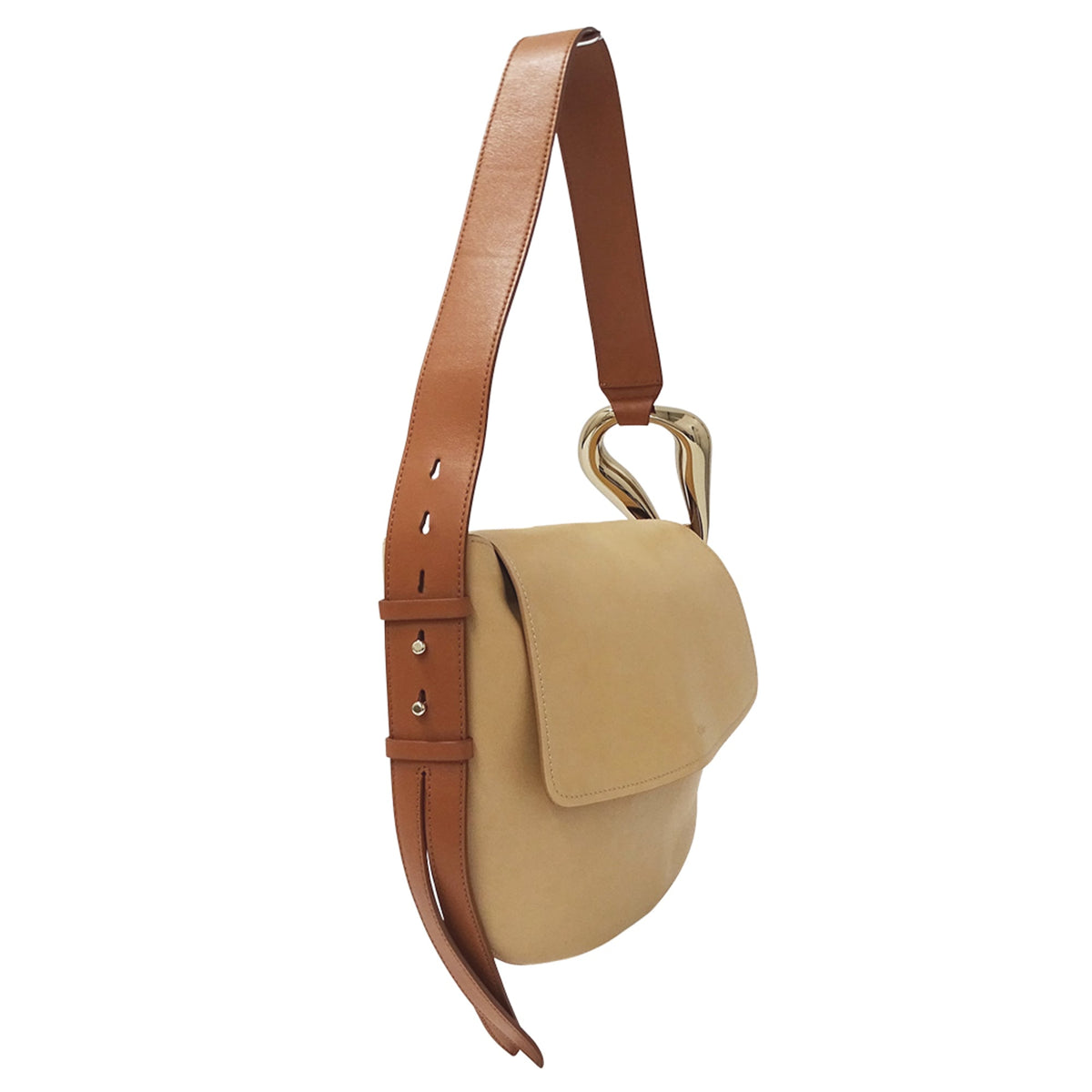Chloé Beige Leather Handbag Shoulder Bag (Pre-Owned)
