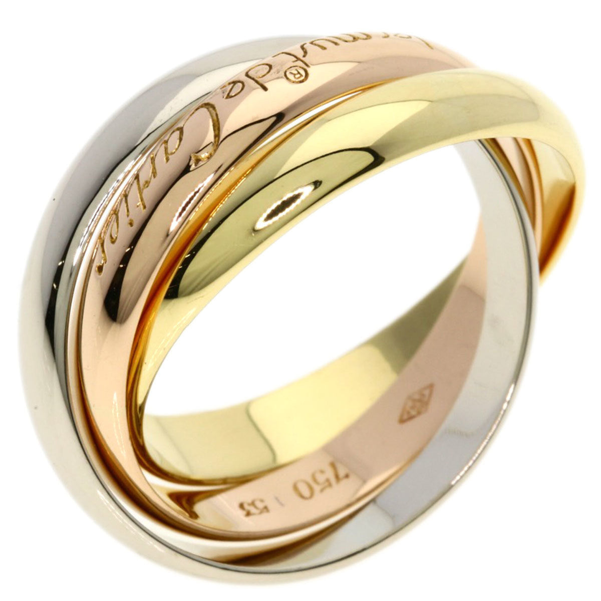 Cartier Yellow Gold (18K) Pink Gold (18K) White Gold (18K) Band Ring (Pre-Owned)