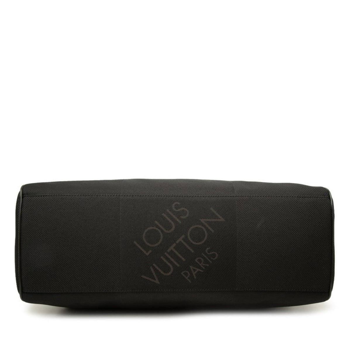 Louis Vuitton Black Noir Canvas Leather Boston Bag Shoulder Bag (Pre-Owned)