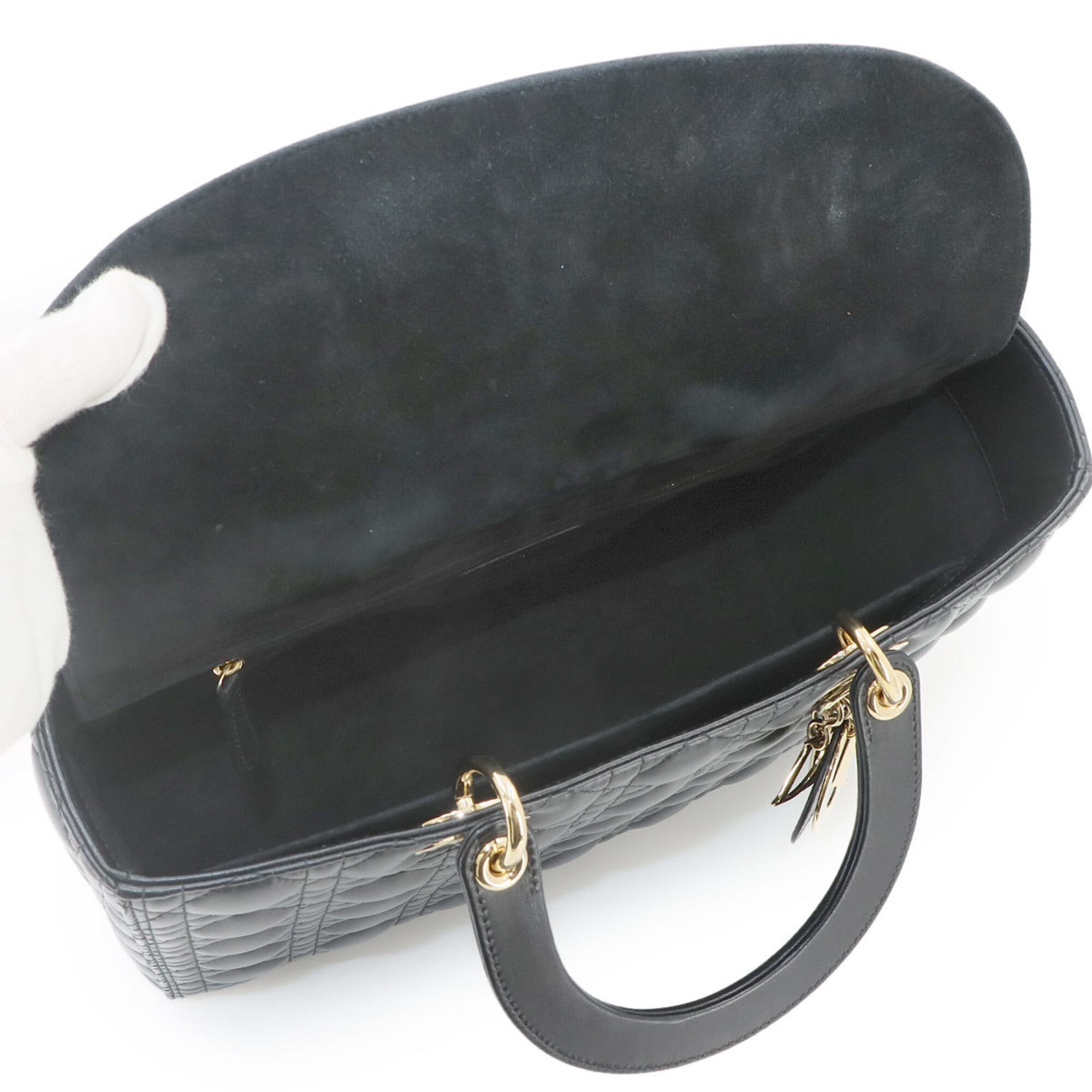 Christian Dior Black Leather Handbag (Pre-Owned)