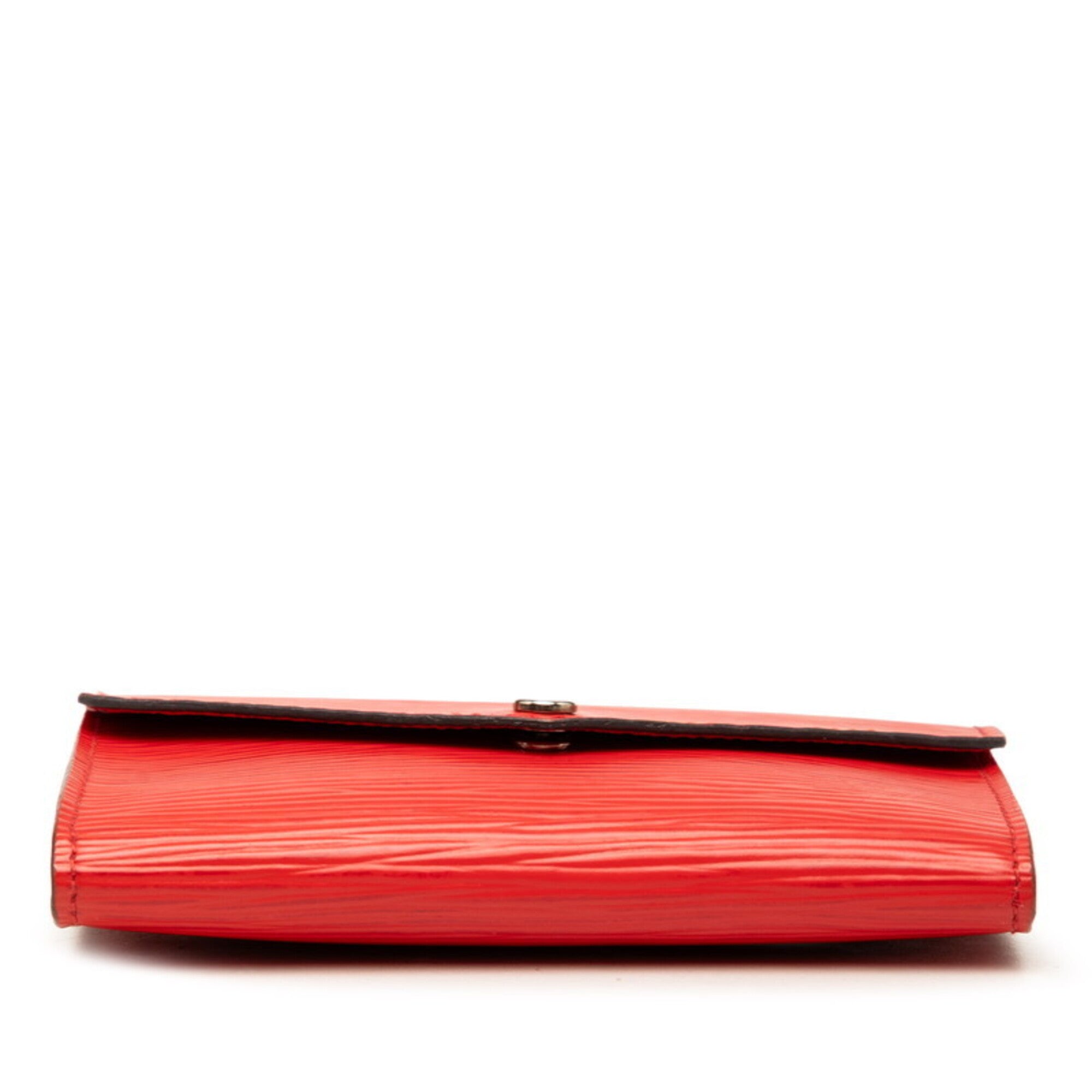 Louis Vuitton Red Color Leather Coin Purse/Coin Case (Pre-Owned)