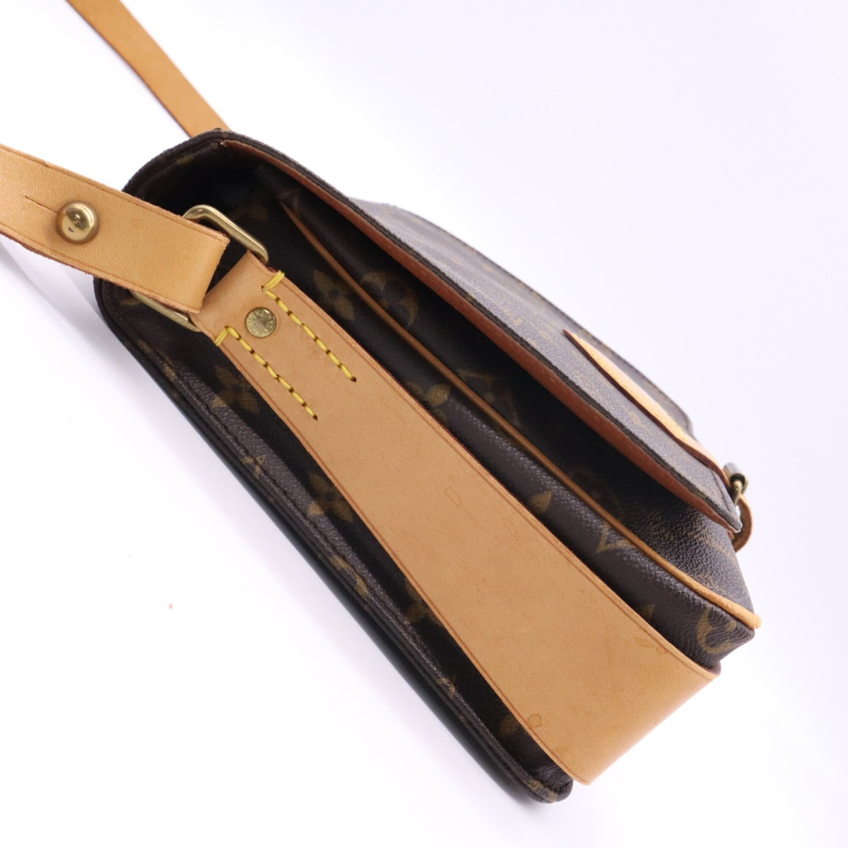 Louis Vuitton Beige Brown Monogram Monogram Shoulder Bag (Pre-Owned)