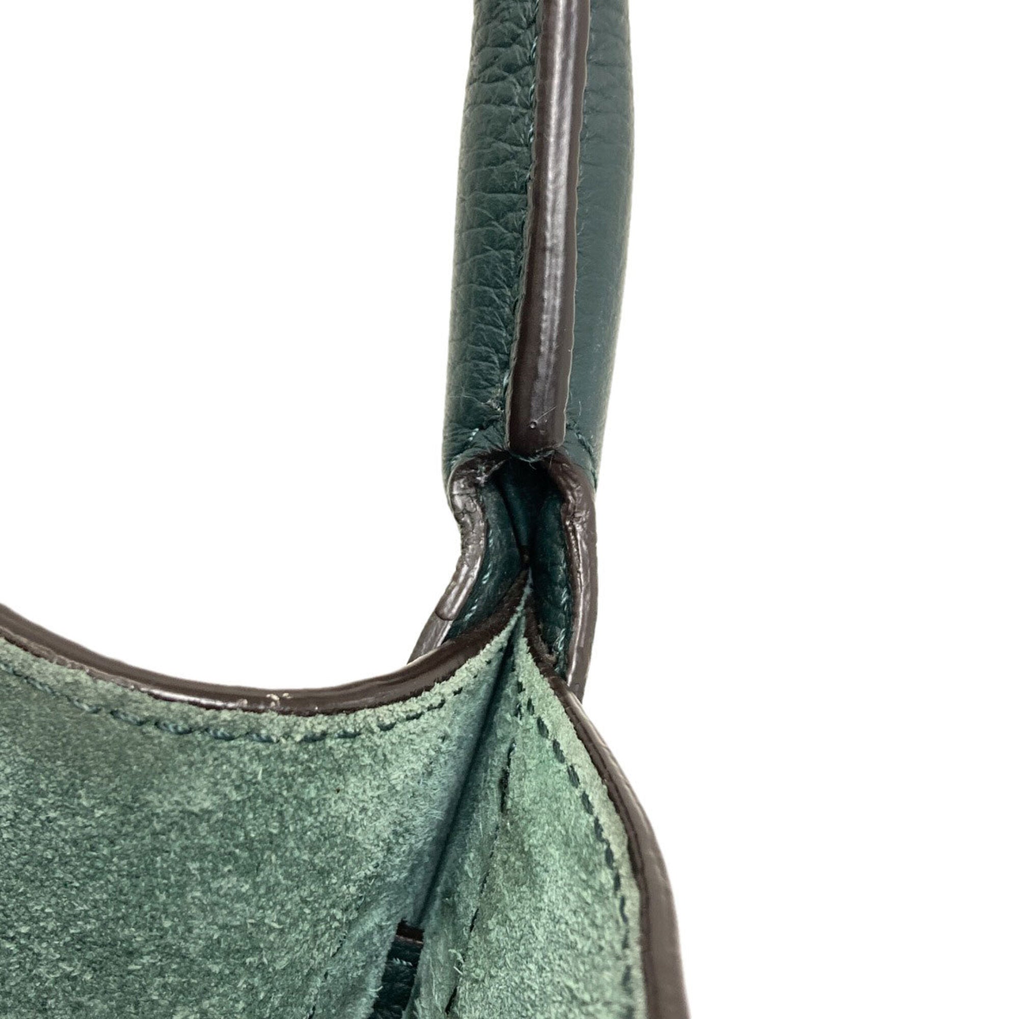 Celine Green Leather Handbag (Pre-Owned)
