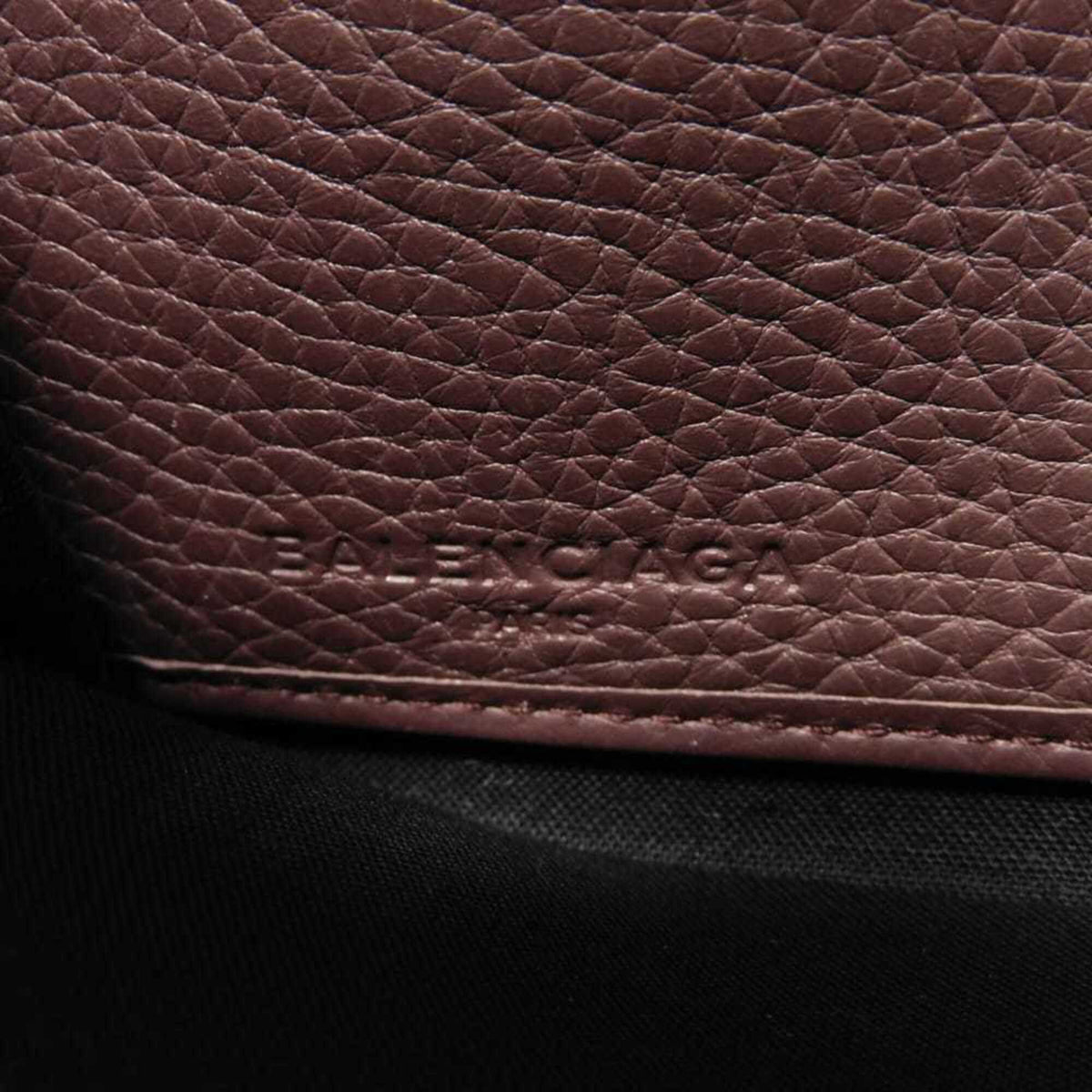 Balenciaga Bordeaux Leather Long Wallet (Bi-Fold) (Pre-Owned)